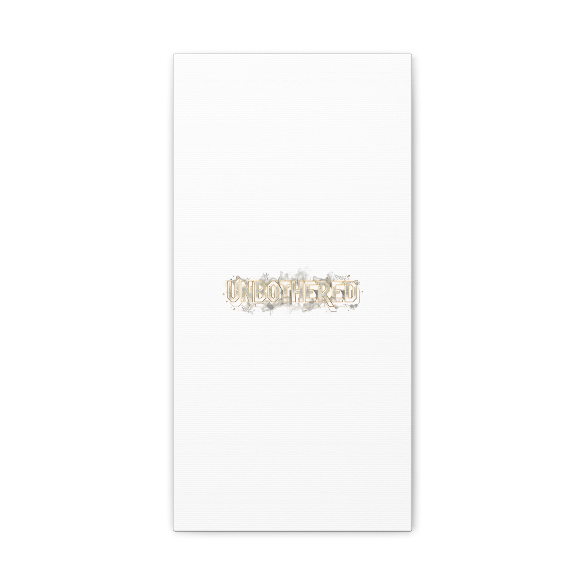 Unbothered Typography Canvas | Cost of Living Humor, BrokeLife Poster