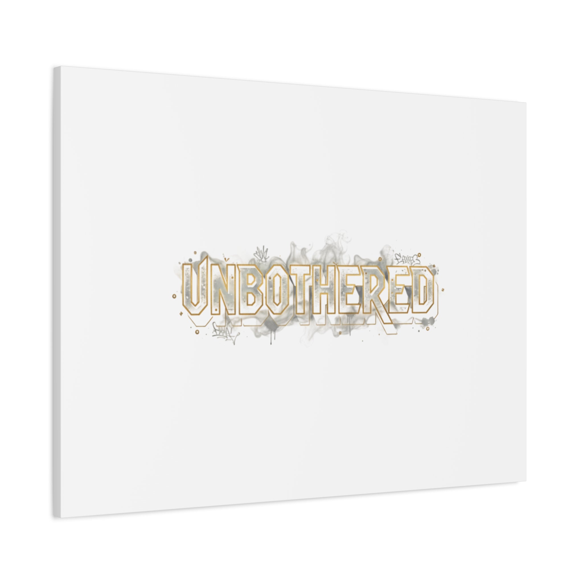 Unbothered Typography Canvas | Cost of Living Humor, BrokeLife Poster