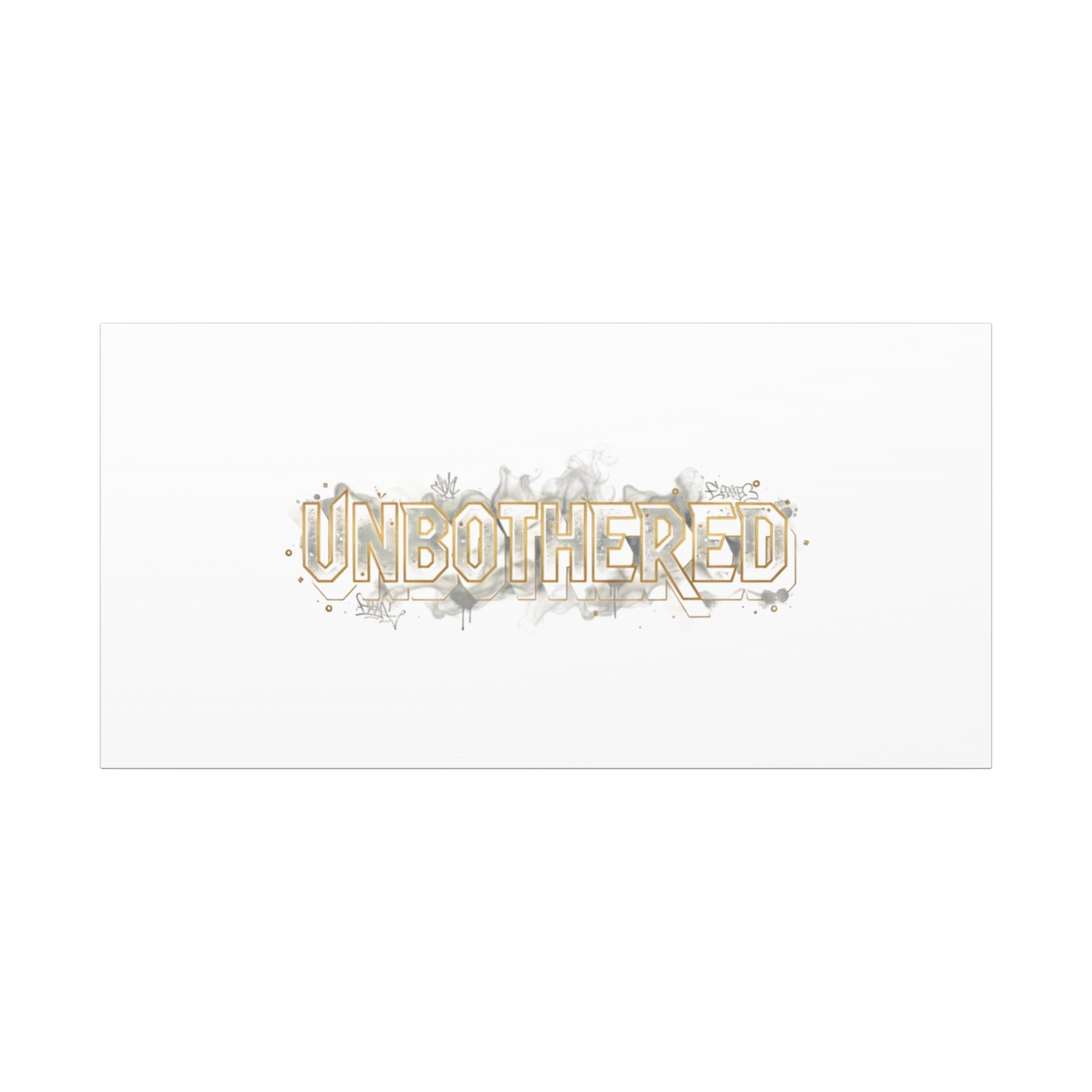 Unbothered Typography Canvas | Cost of Living Humor, BrokeLife Poster