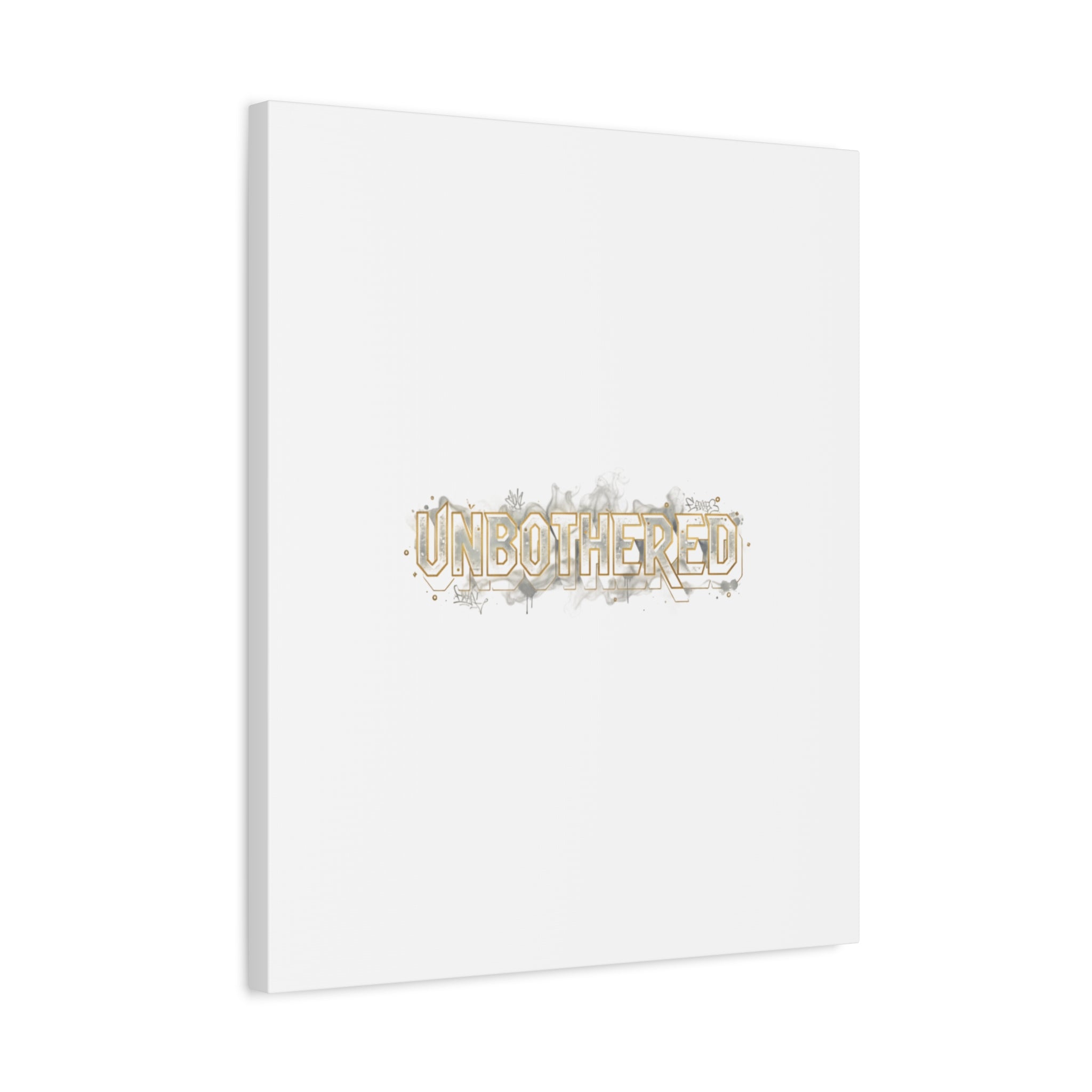 Unbothered Typography Canvas | Cost of Living Humor, BrokeLife Poster