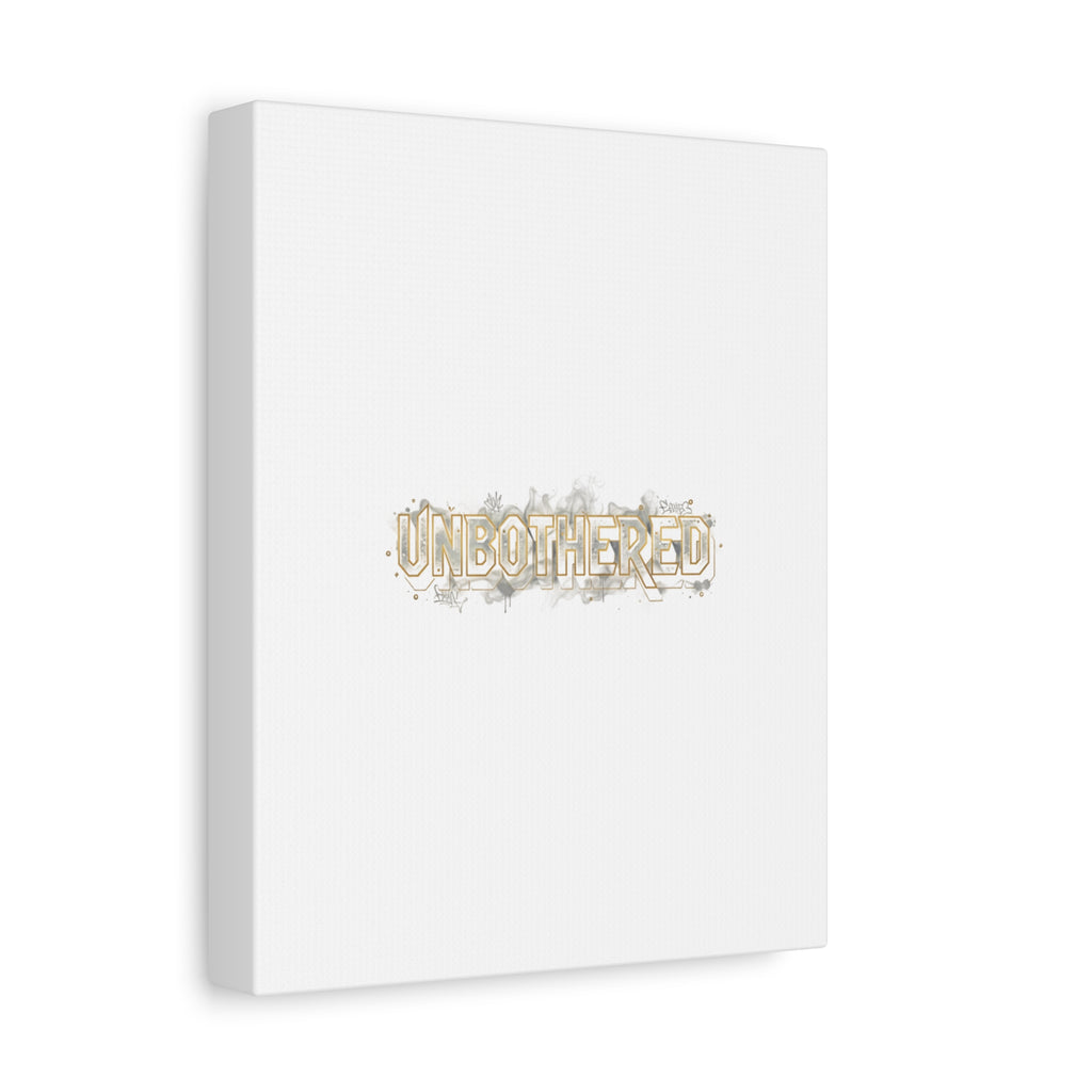 Unbothered Typography Canvas | Cost of Living Humor, BrokeLife Poster