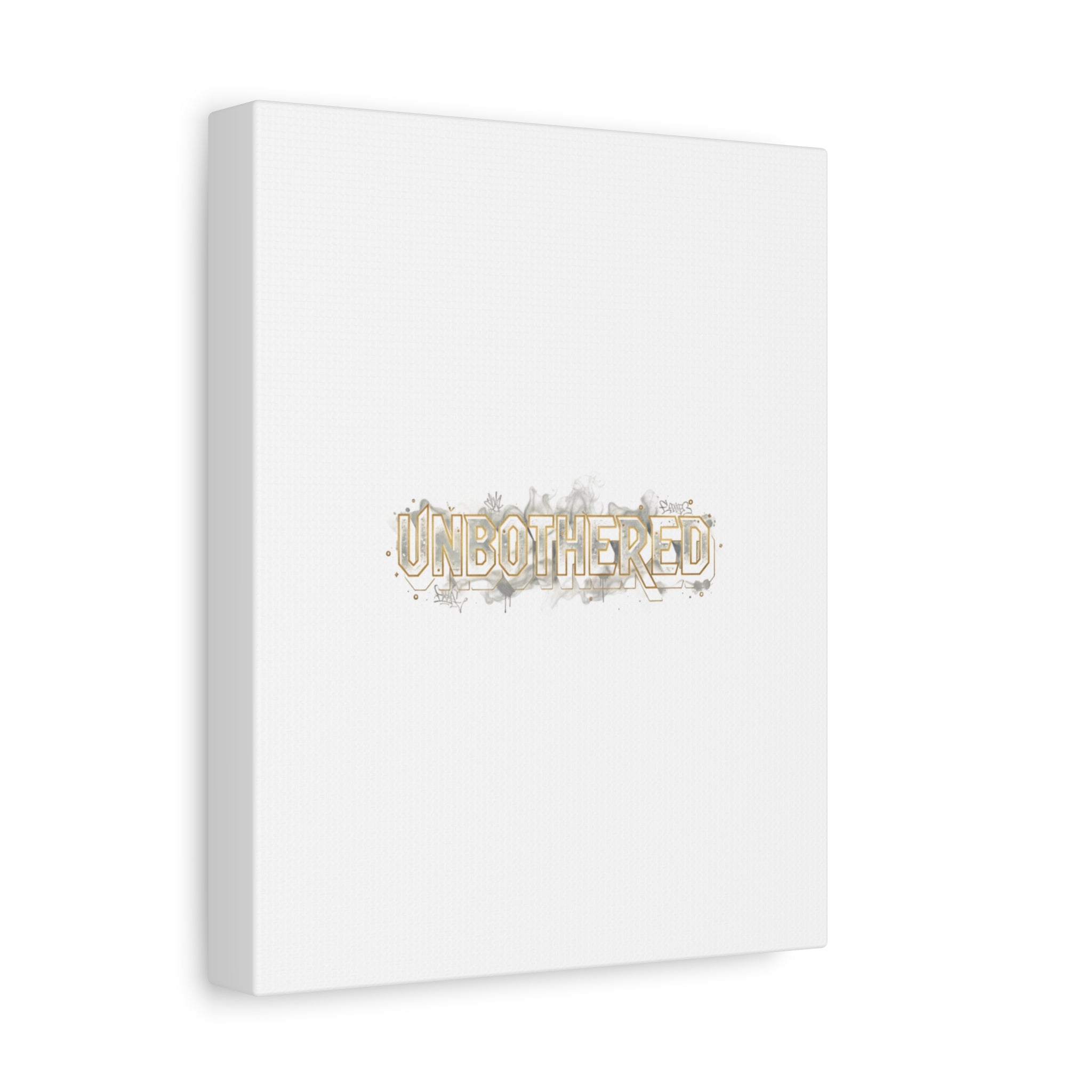 Unbothered Typography Canvas | Cost of Living Humor, BrokeLife Poster