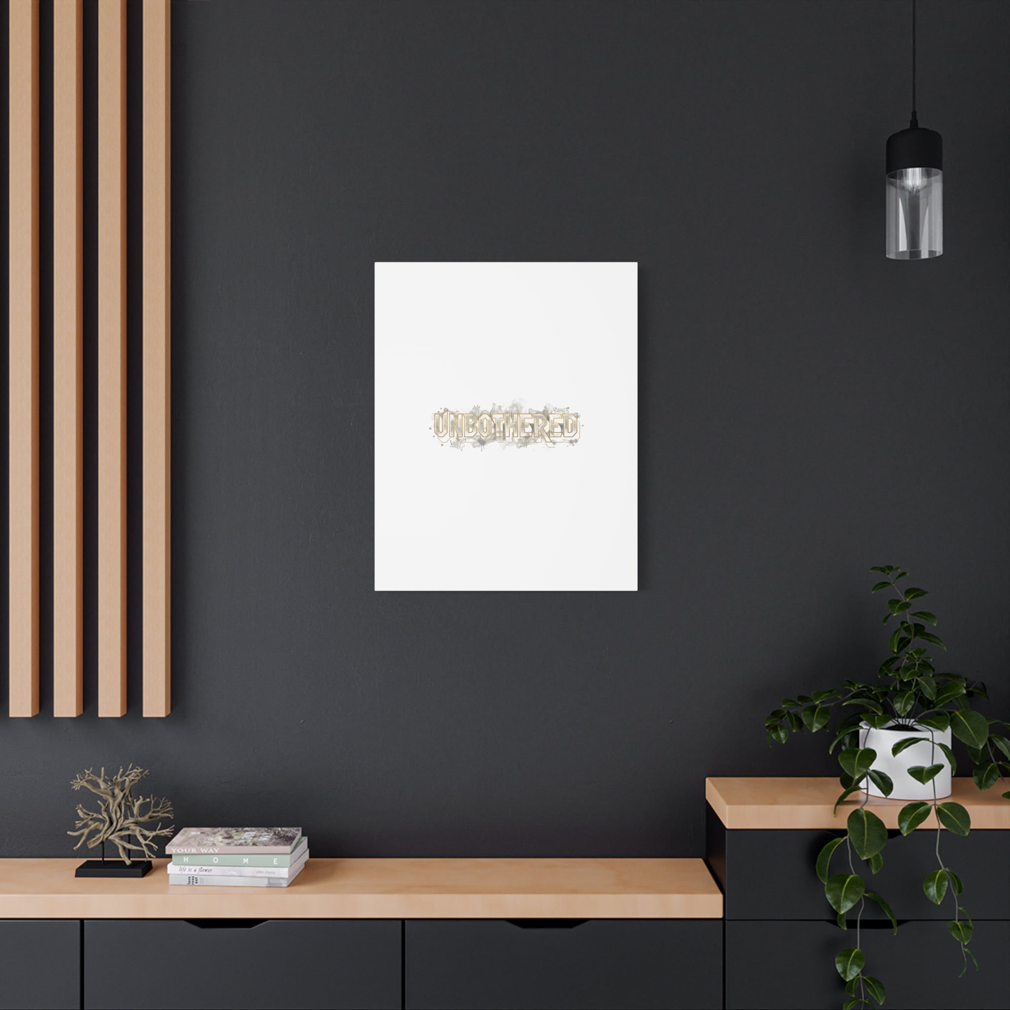 Unbothered Typography Canvas | Cost of Living Humor, BrokeLife Poster