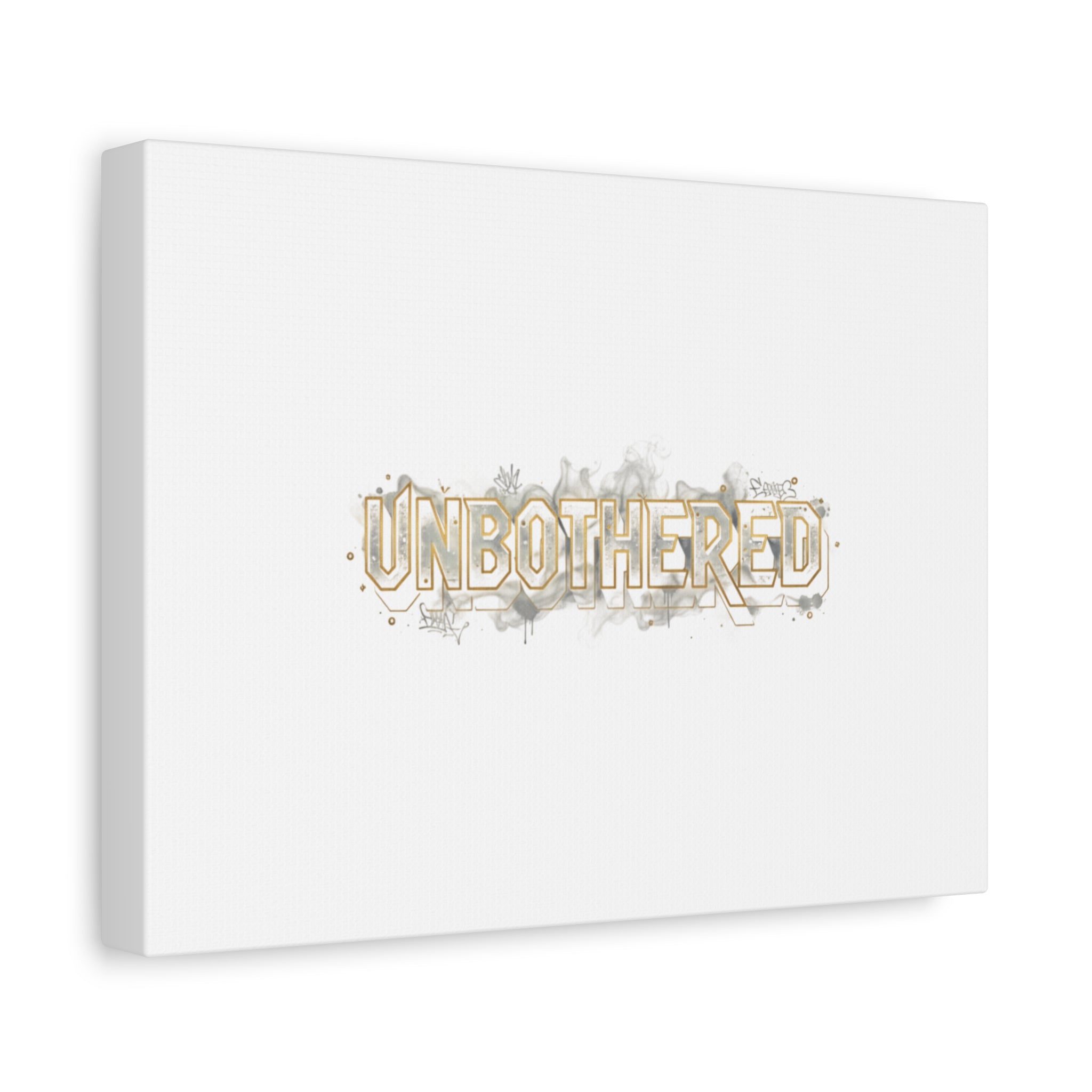 Unbothered Typography Canvas | Cost of Living Humor, BrokeLife Poster