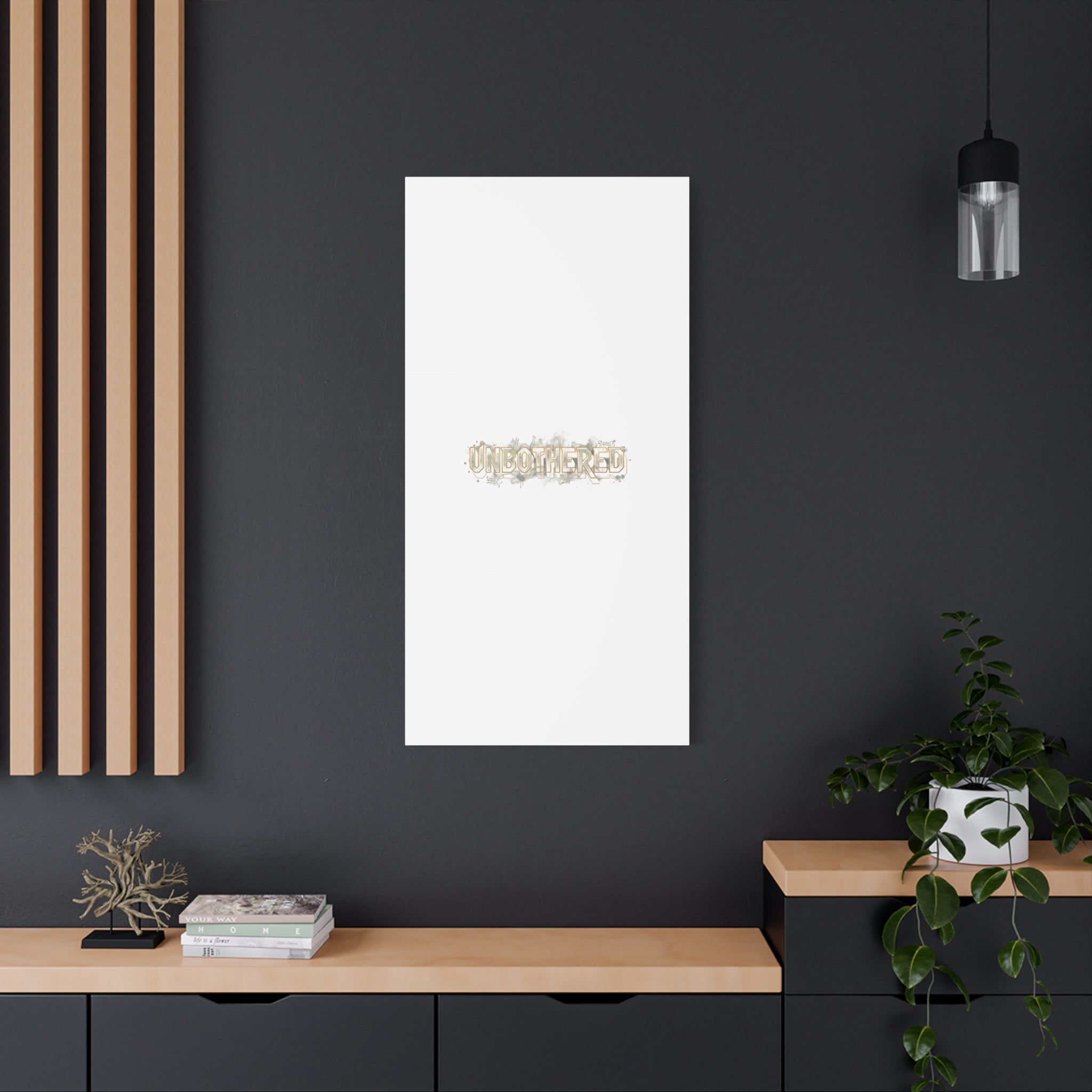 Unbothered Typography Canvas | Cost of Living Humor, BrokeLife Poster