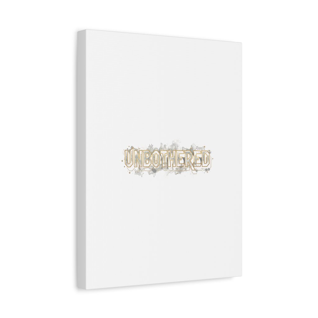 Unbothered Typography Canvas | Cost of Living Humor, BrokeLife Poster