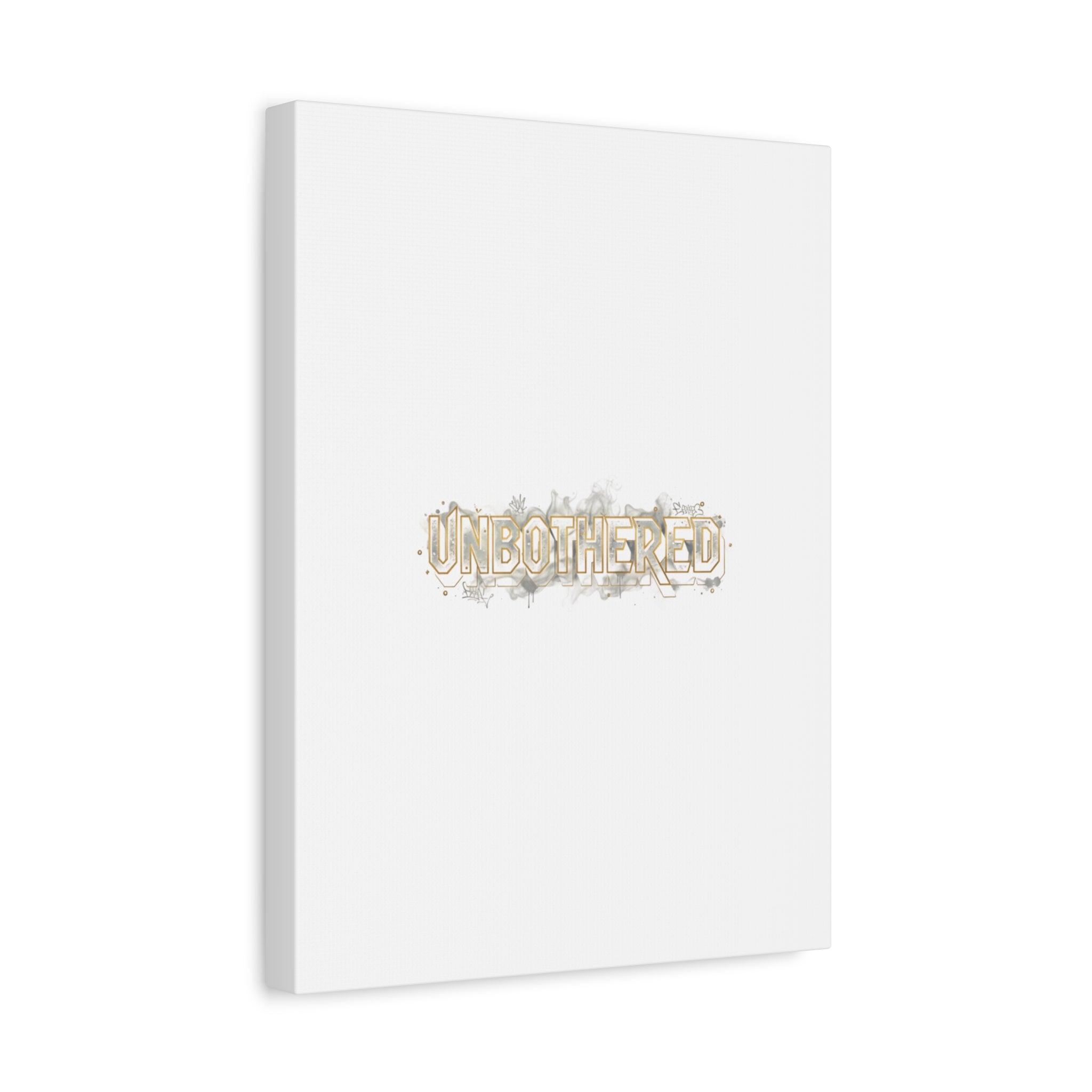 Unbothered Typography Canvas | Cost of Living Humor, BrokeLife Poster