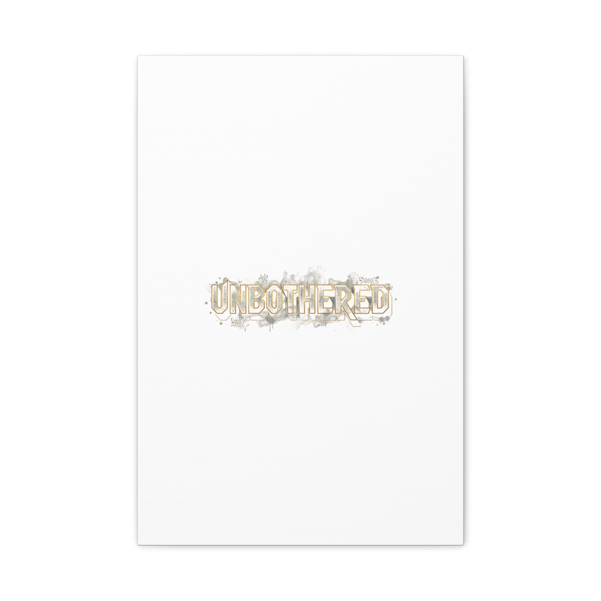 Unbothered Typography Canvas | Cost of Living Humor, BrokeLife Poster