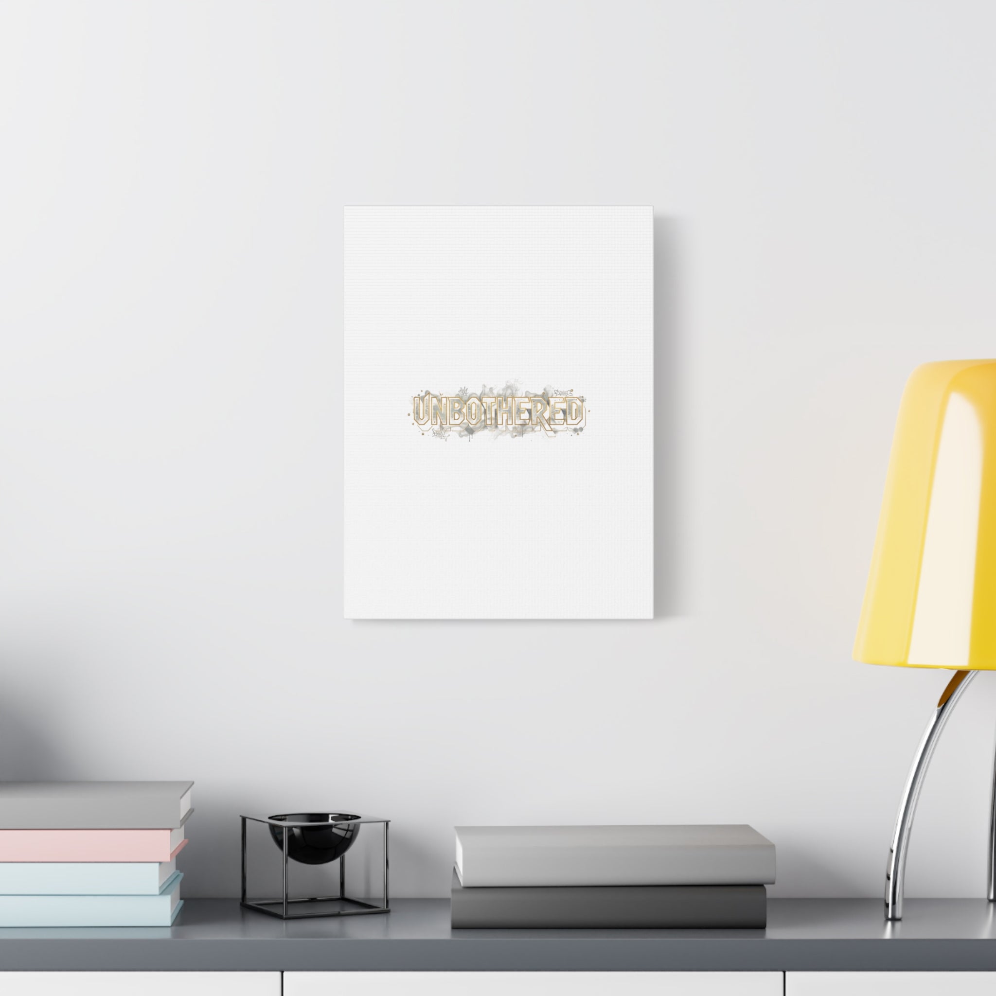 Unbothered Typography Canvas | Cost of Living Humor, BrokeLife Poster