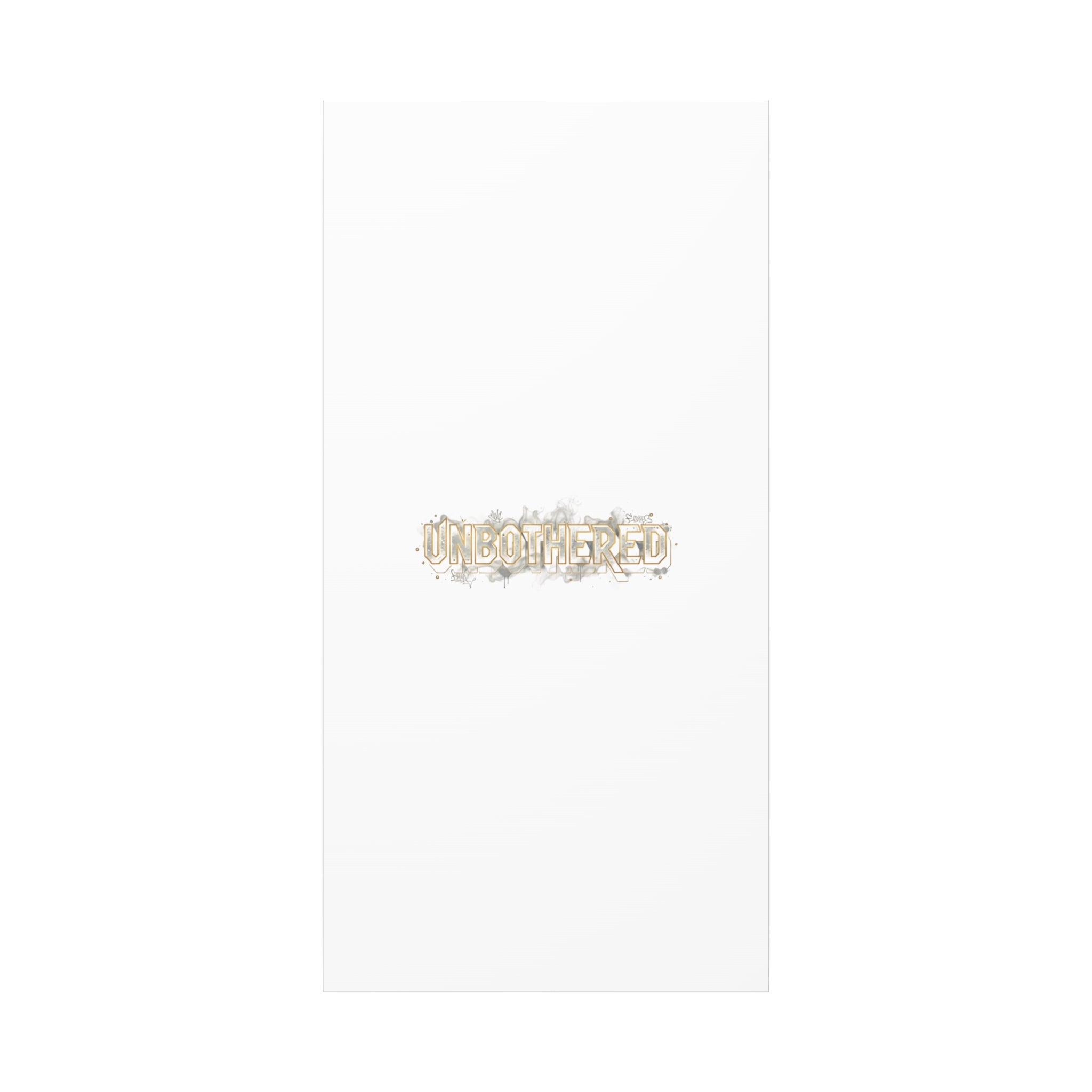 Unbothered Typography Canvas | Cost of Living Humor, BrokeLife Poster