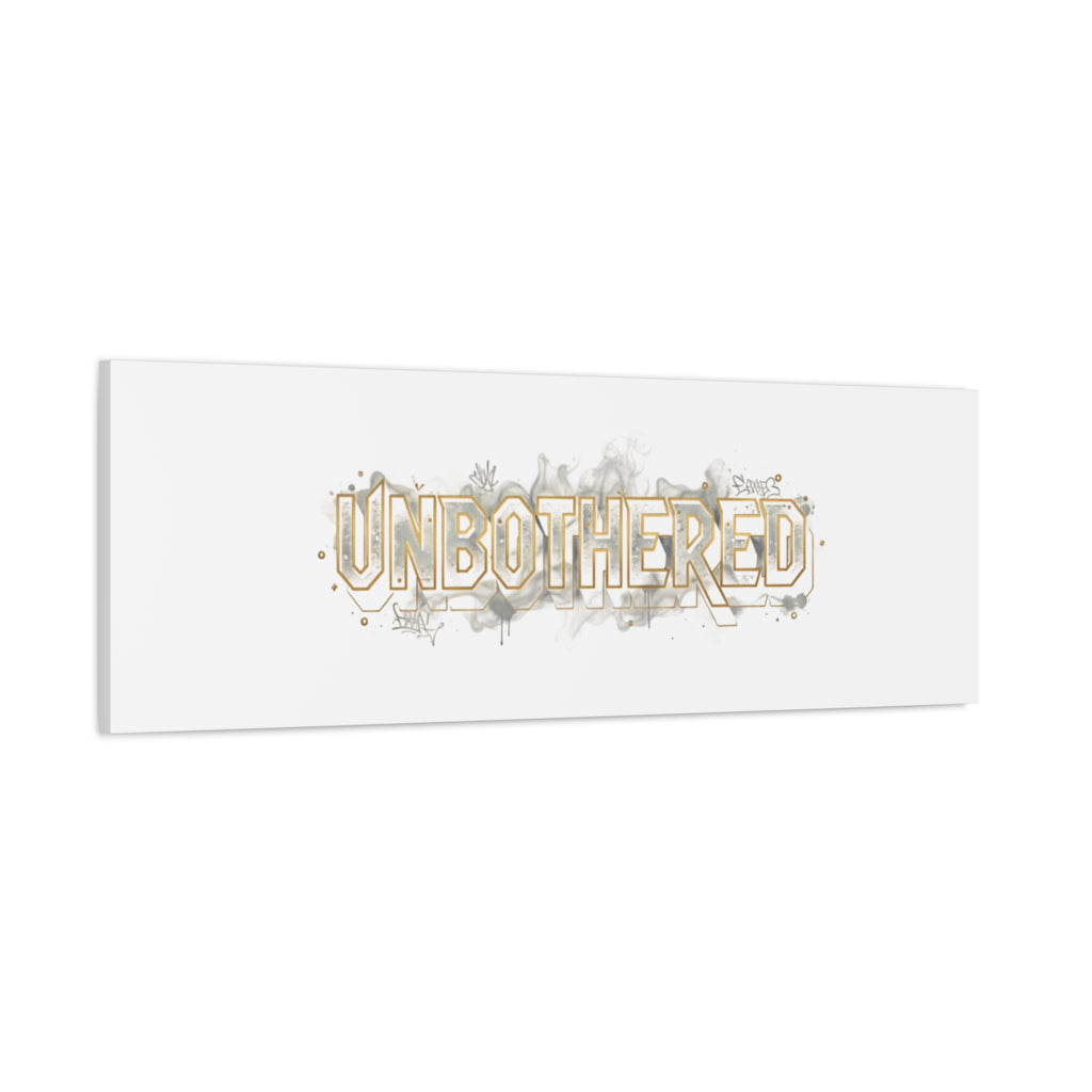 Unbothered Typography Canvas | Cost of Living Humor, BrokeLife Poster