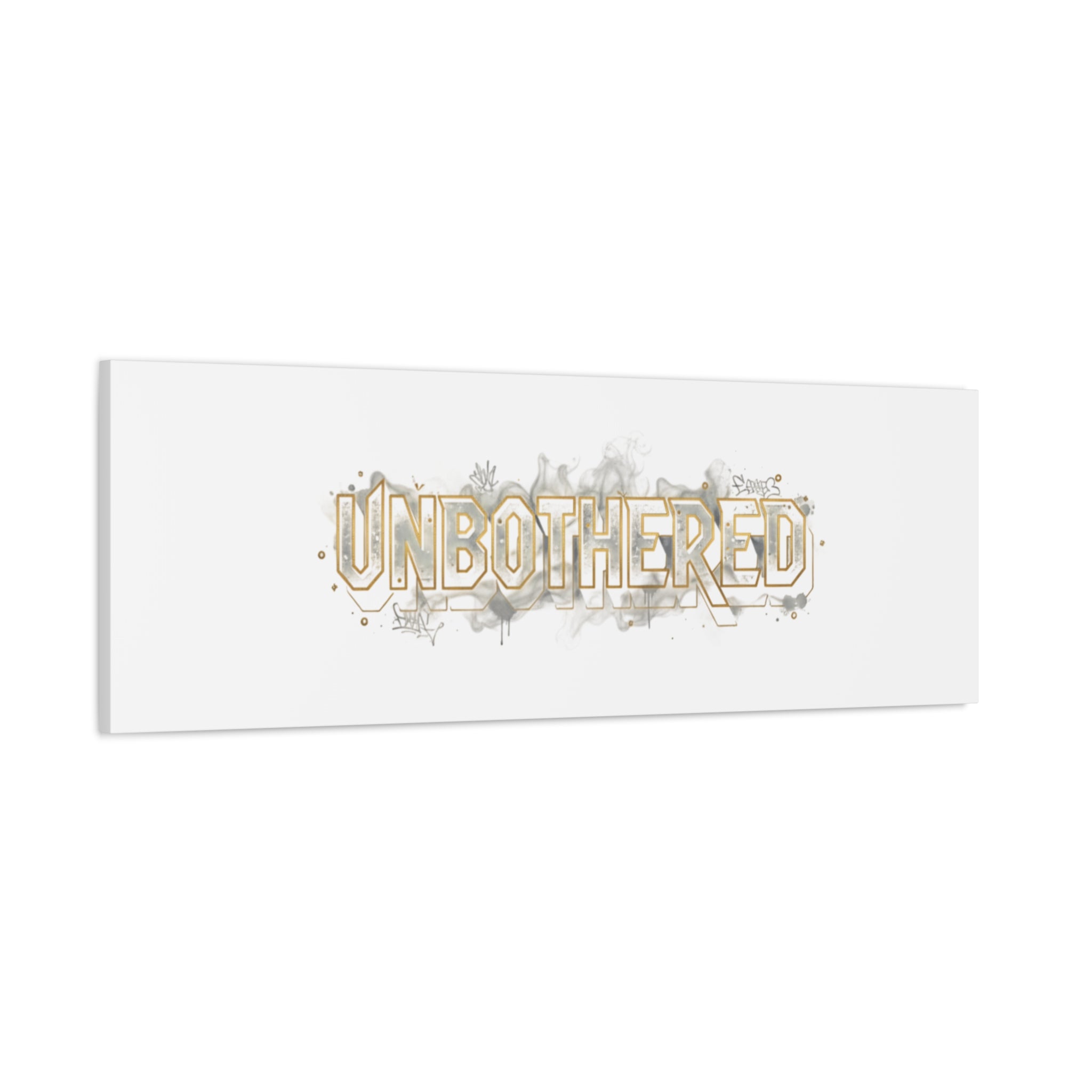Unbothered Typography Canvas | Cost of Living Humor, BrokeLife Poster