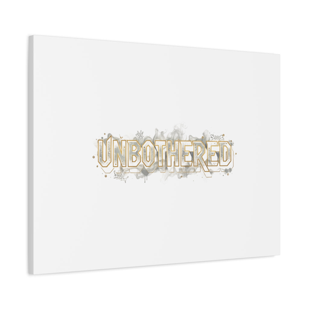Unbothered Typography Canvas | Cost of Living Humor, BrokeLife Poster