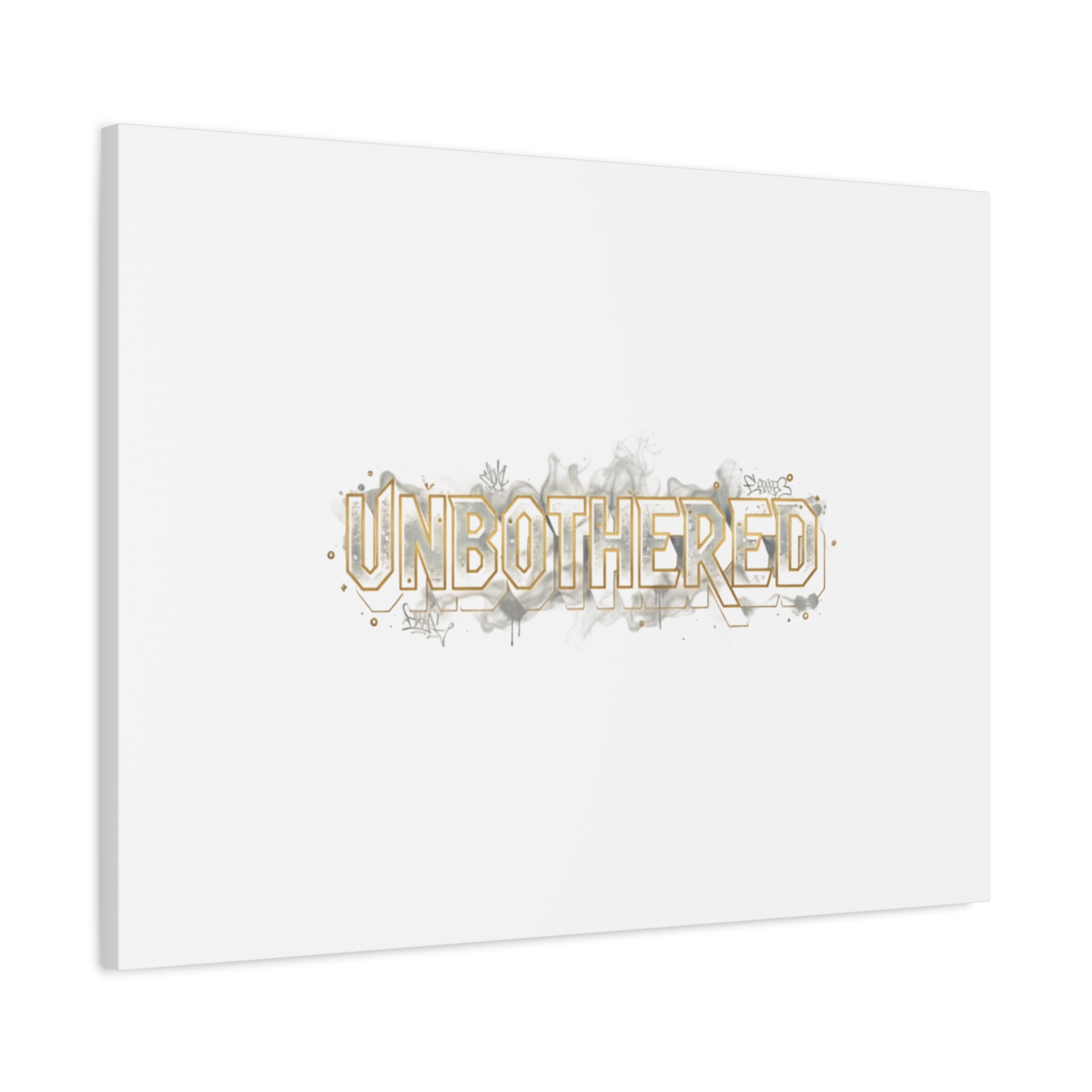 Unbothered Typography Canvas | Cost of Living Humor, BrokeLife Poster