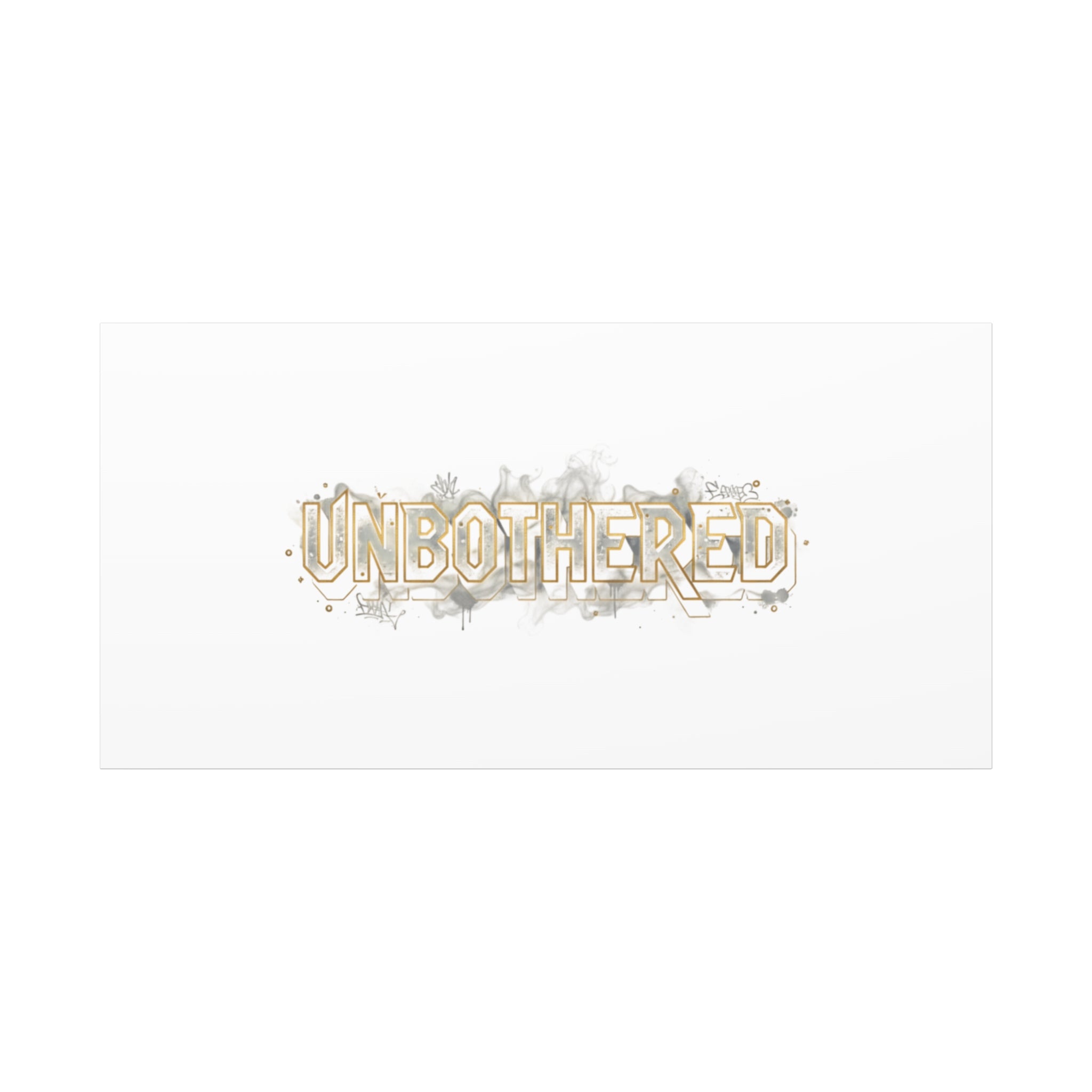 Unbothered Typography Canvas | Cost of Living Humor, BrokeLife Poster