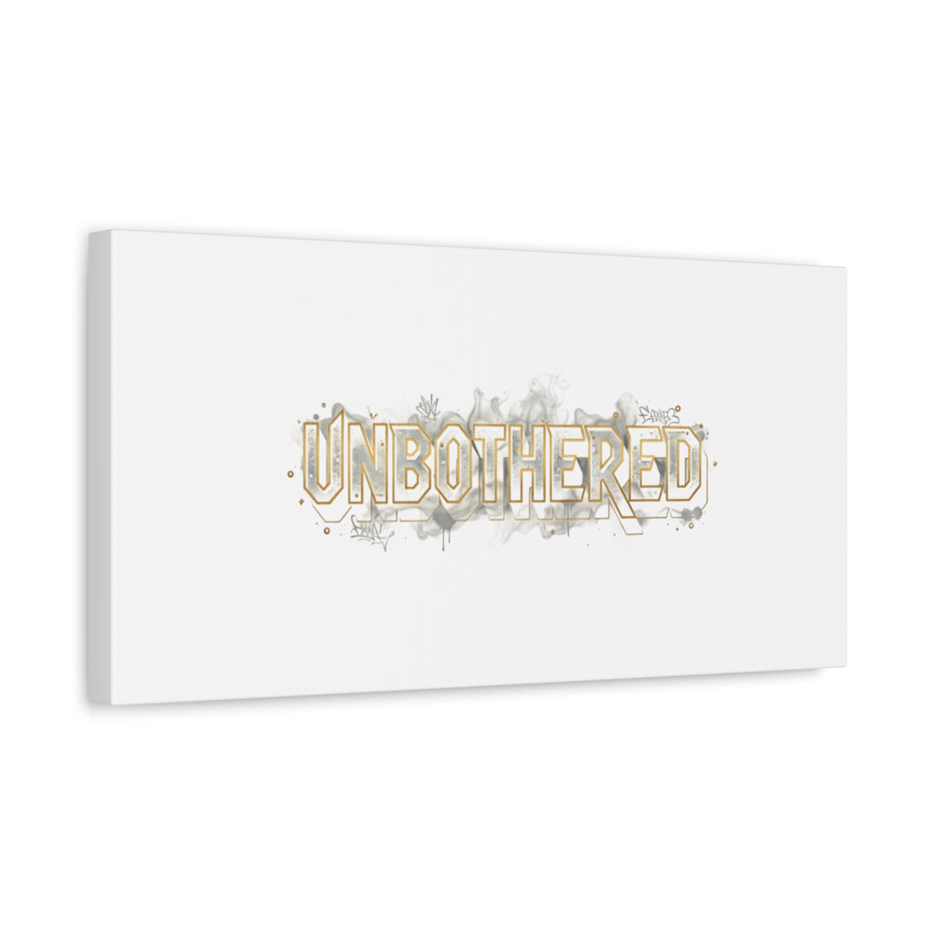 Unbothered Typography Canvas | Cost of Living Humor, BrokeLife Poster