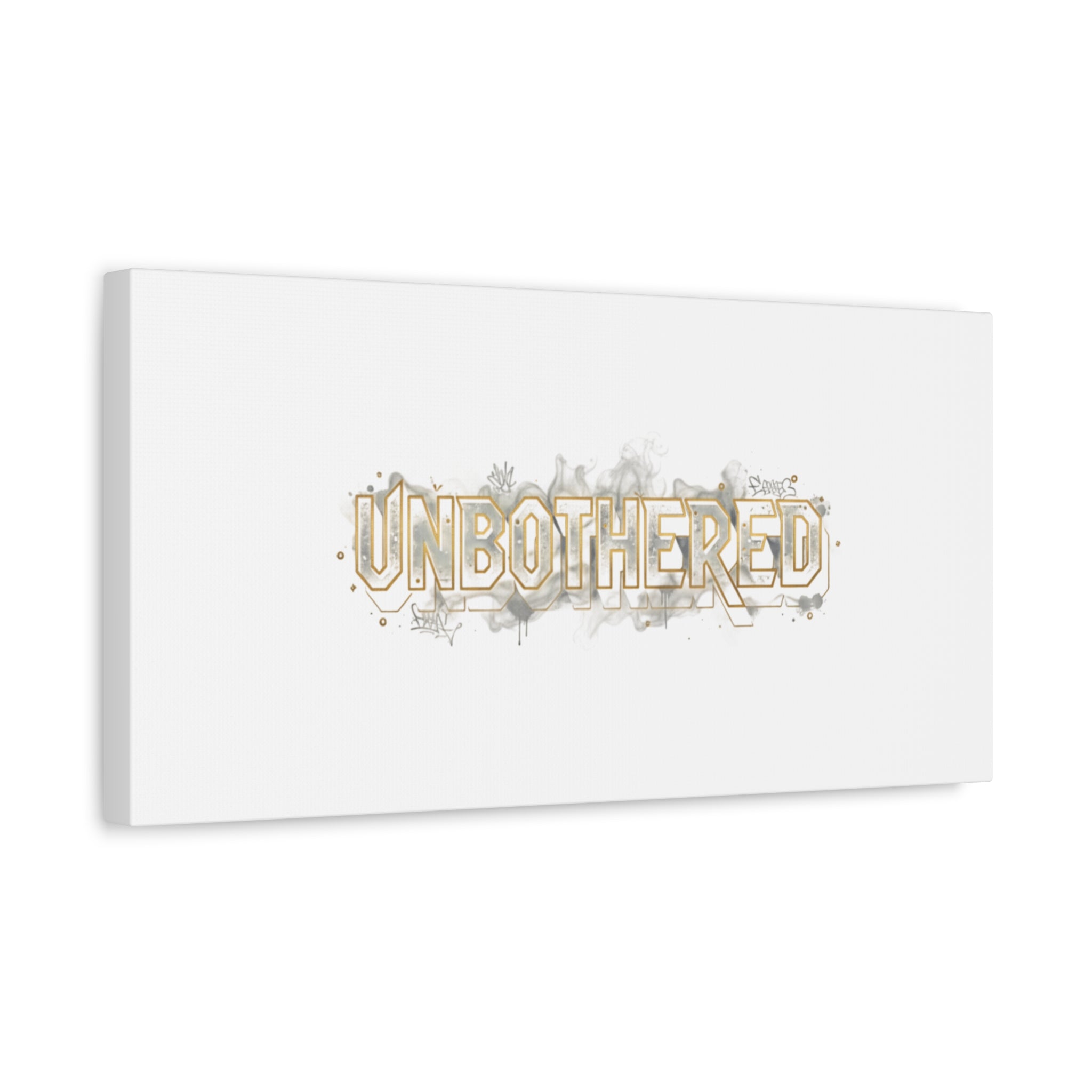 Unbothered Typography Canvas | Cost of Living Humor, BrokeLife Poster