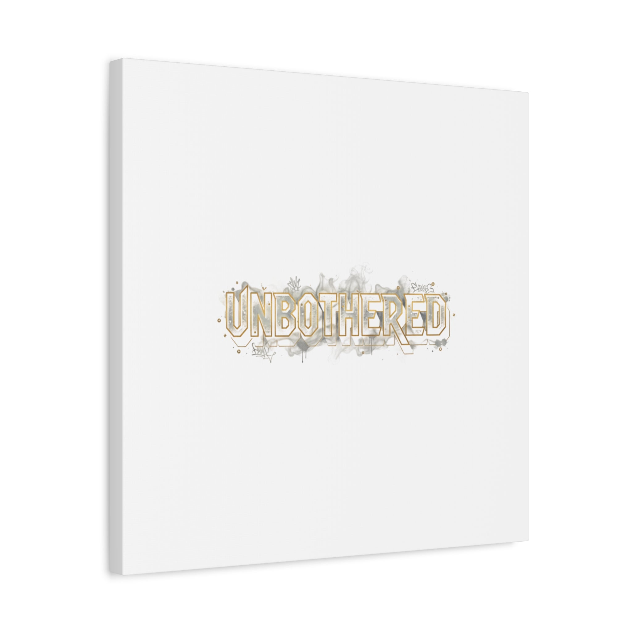 Unbothered Typography Canvas | Cost of Living Humor, BrokeLife Poster