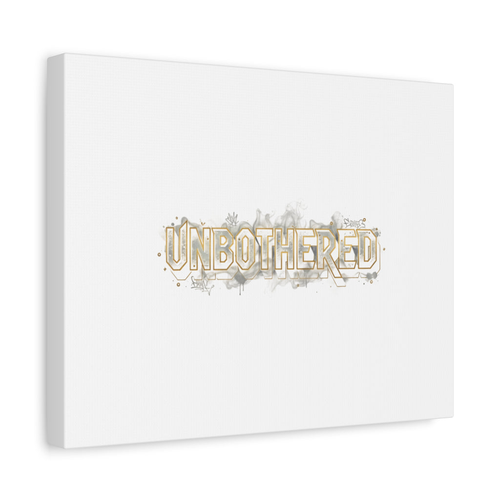 Unbothered Typography Canvas | Cost of Living Humor, BrokeLife Poster