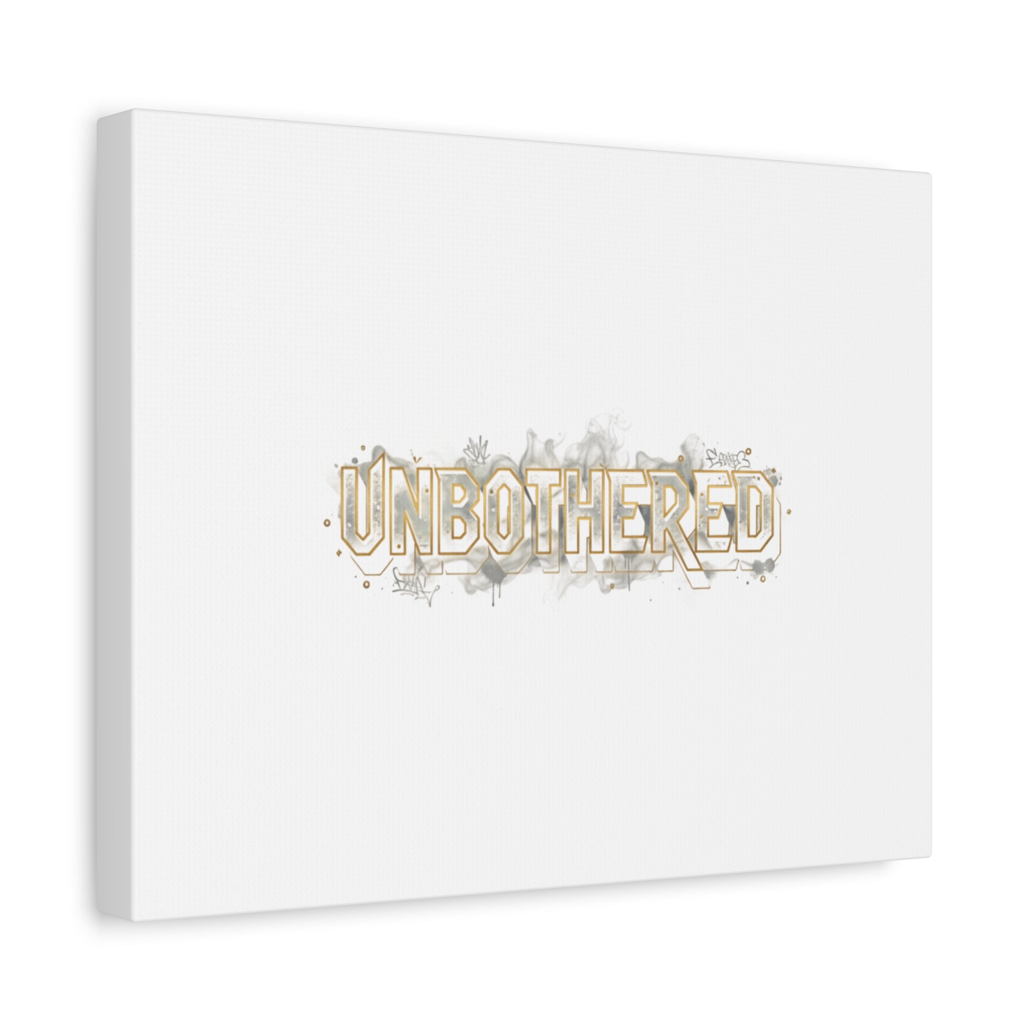 Unbothered Typography Canvas | Cost of Living Humor, BrokeLife Poster