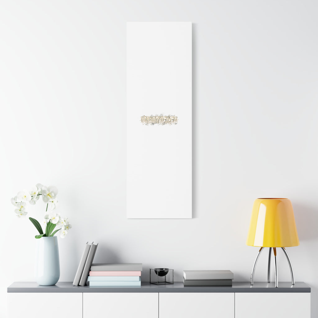 Unbothered Typography Canvas | Cost of Living Humor, BrokeLife Poster