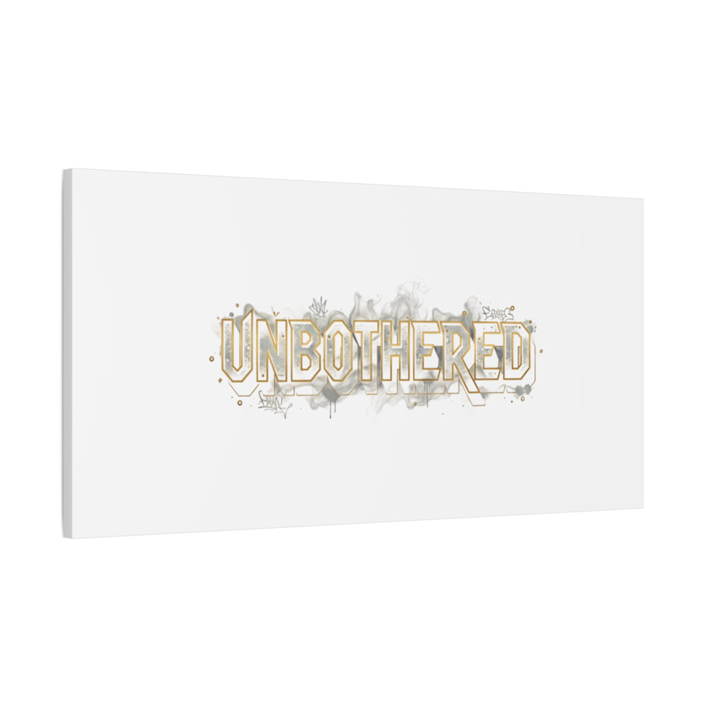 Unbothered Typography Canvas | Cost of Living Humor, BrokeLife Poster