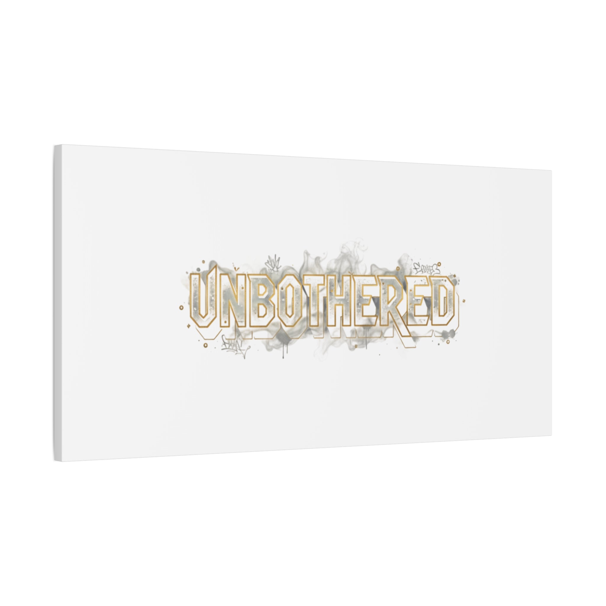 Unbothered Typography Canvas | Cost of Living Humor, BrokeLife Poster