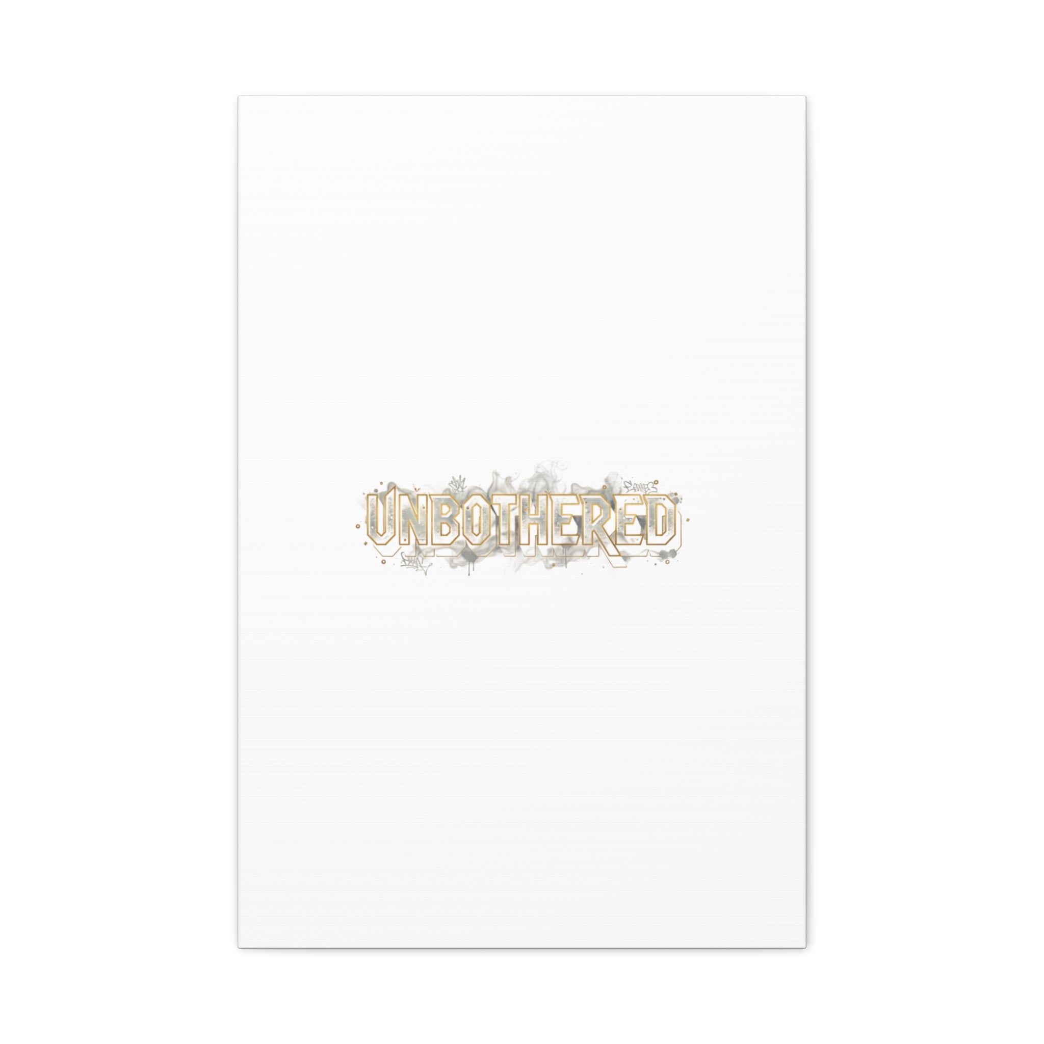 Unbothered Typography Canvas | Cost of Living Humor, BrokeLife Poster