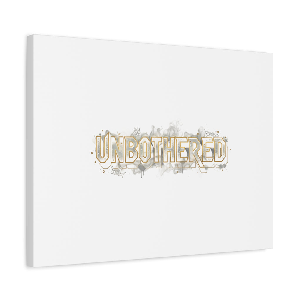 Unbothered Typography Canvas | Cost of Living Humor, BrokeLife Poster