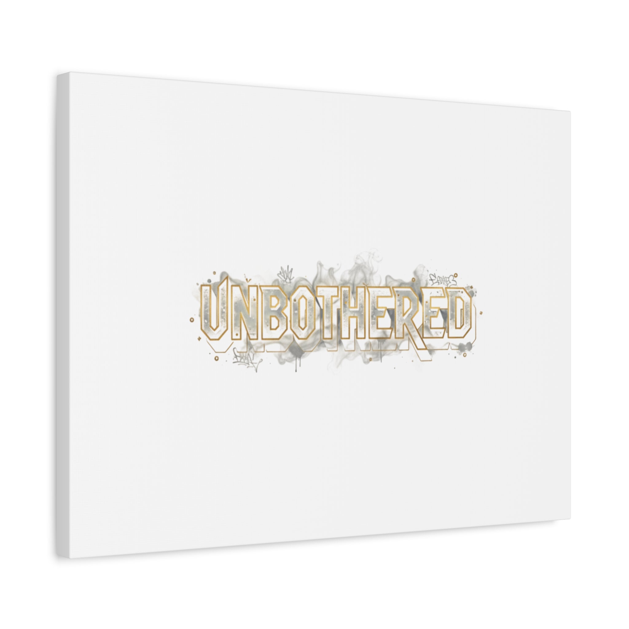 Unbothered Typography Canvas | Cost of Living Humor, BrokeLife Poster