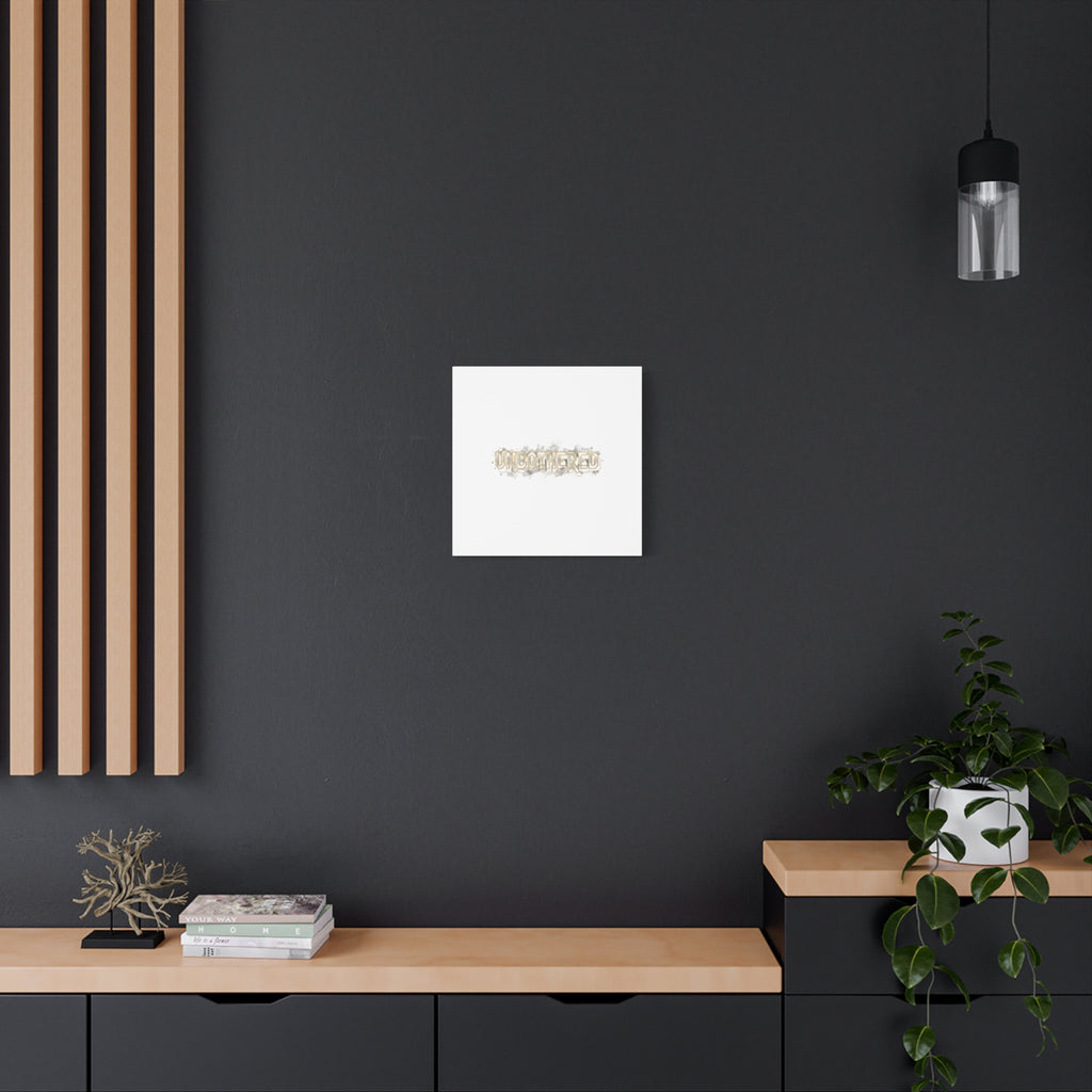 Unbothered Typography Canvas | Cost of Living Humor, BrokeLife Poster