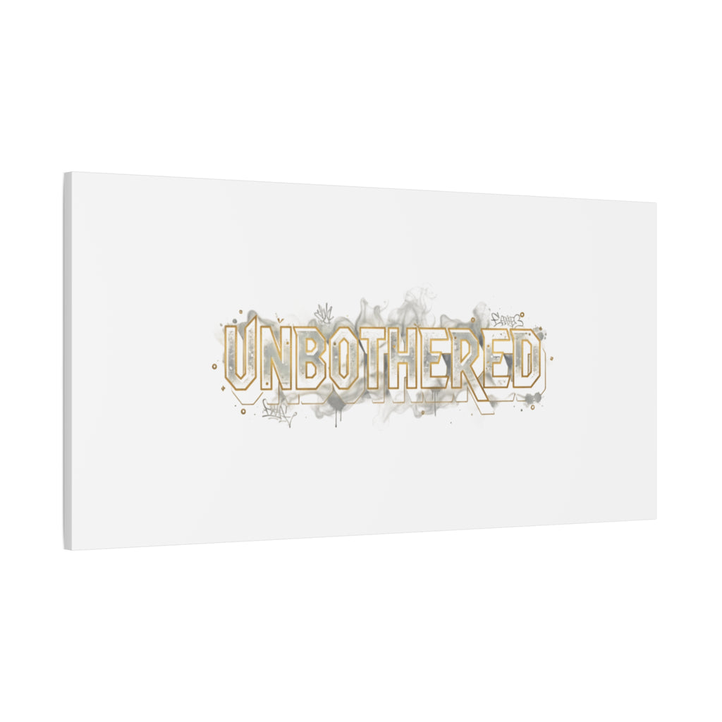 Unbothered Typography Canvas | Cost of Living Humor, BrokeLife Poster
