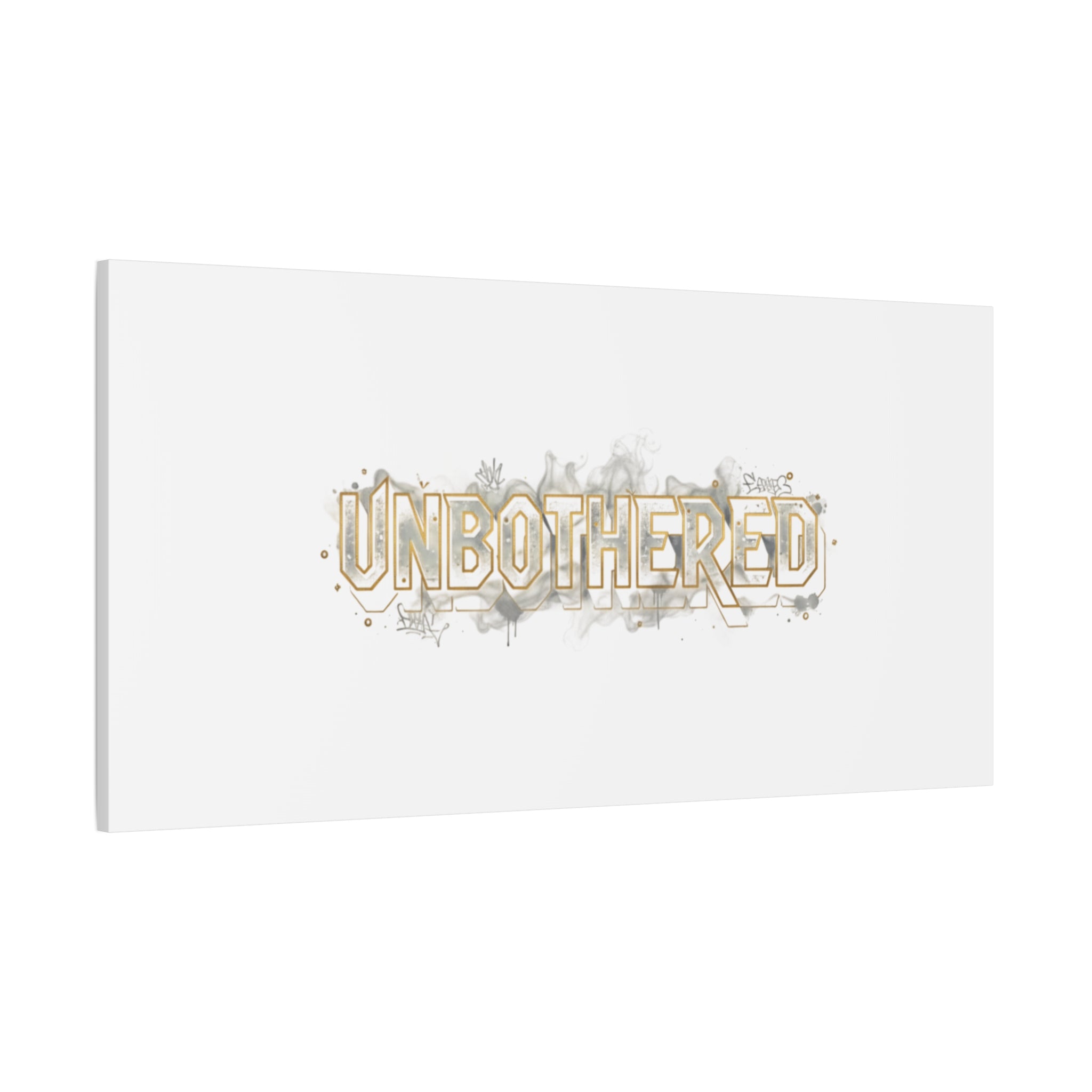 Unbothered Typography Canvas | Cost of Living Humor, BrokeLife Poster
