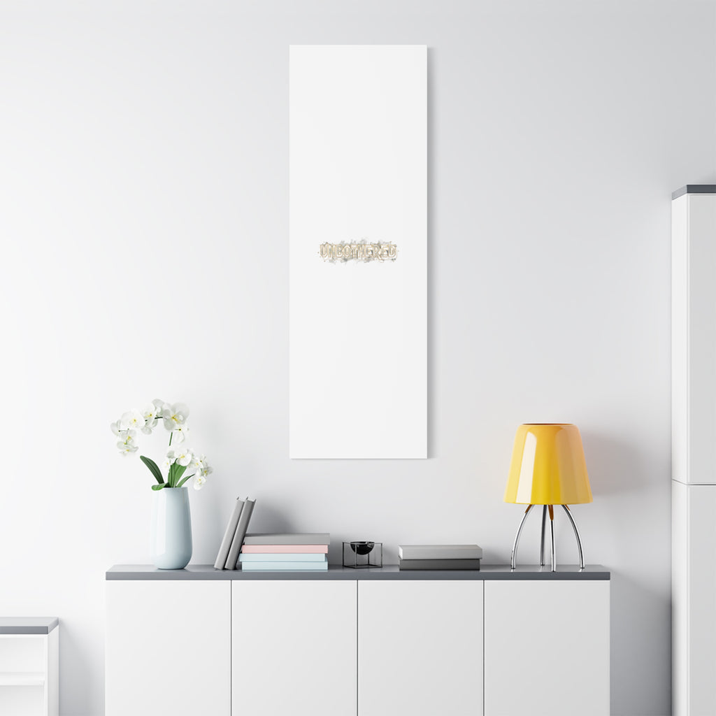 Unbothered Typography Canvas | Cost of Living Humor, BrokeLife Poster