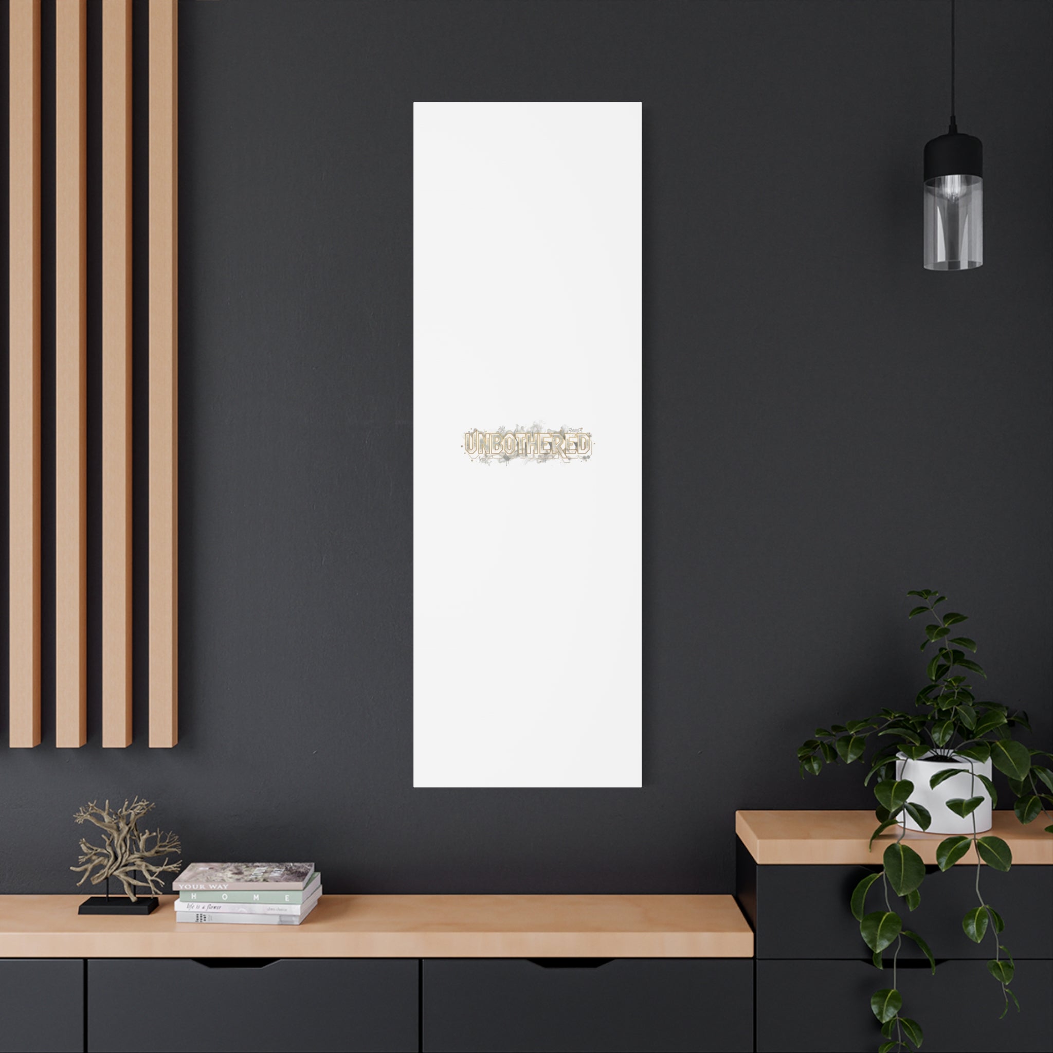 Unbothered Typography Canvas | Cost of Living Humor, BrokeLife Poster