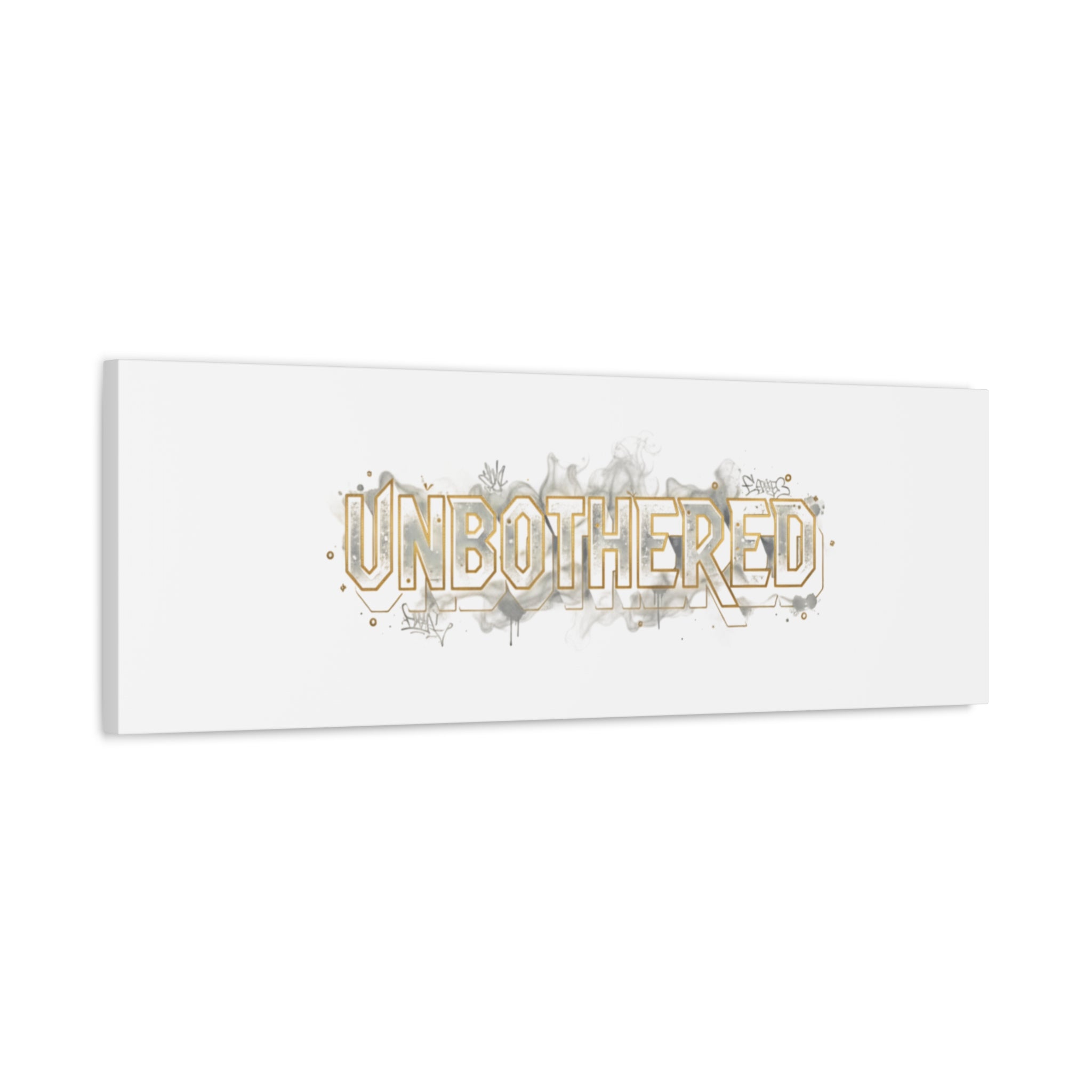 Unbothered Typography Canvas | Cost of Living Humor, BrokeLife Poster