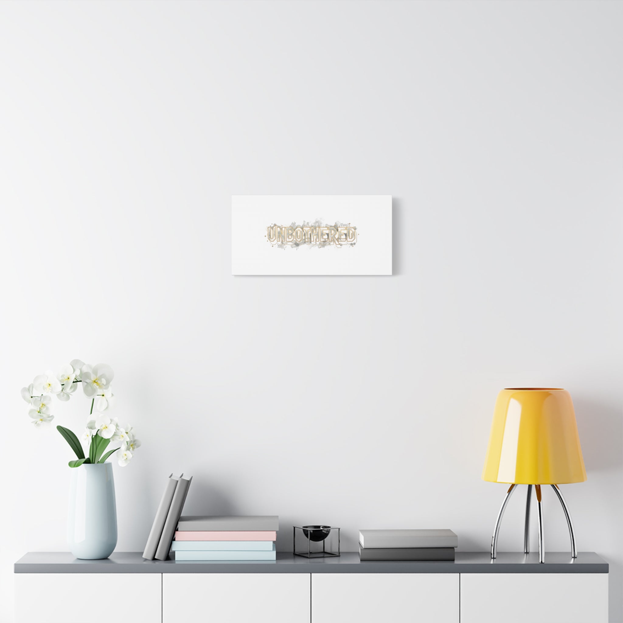 Unbothered Typography Canvas | Cost of Living Humor, BrokeLife Poster