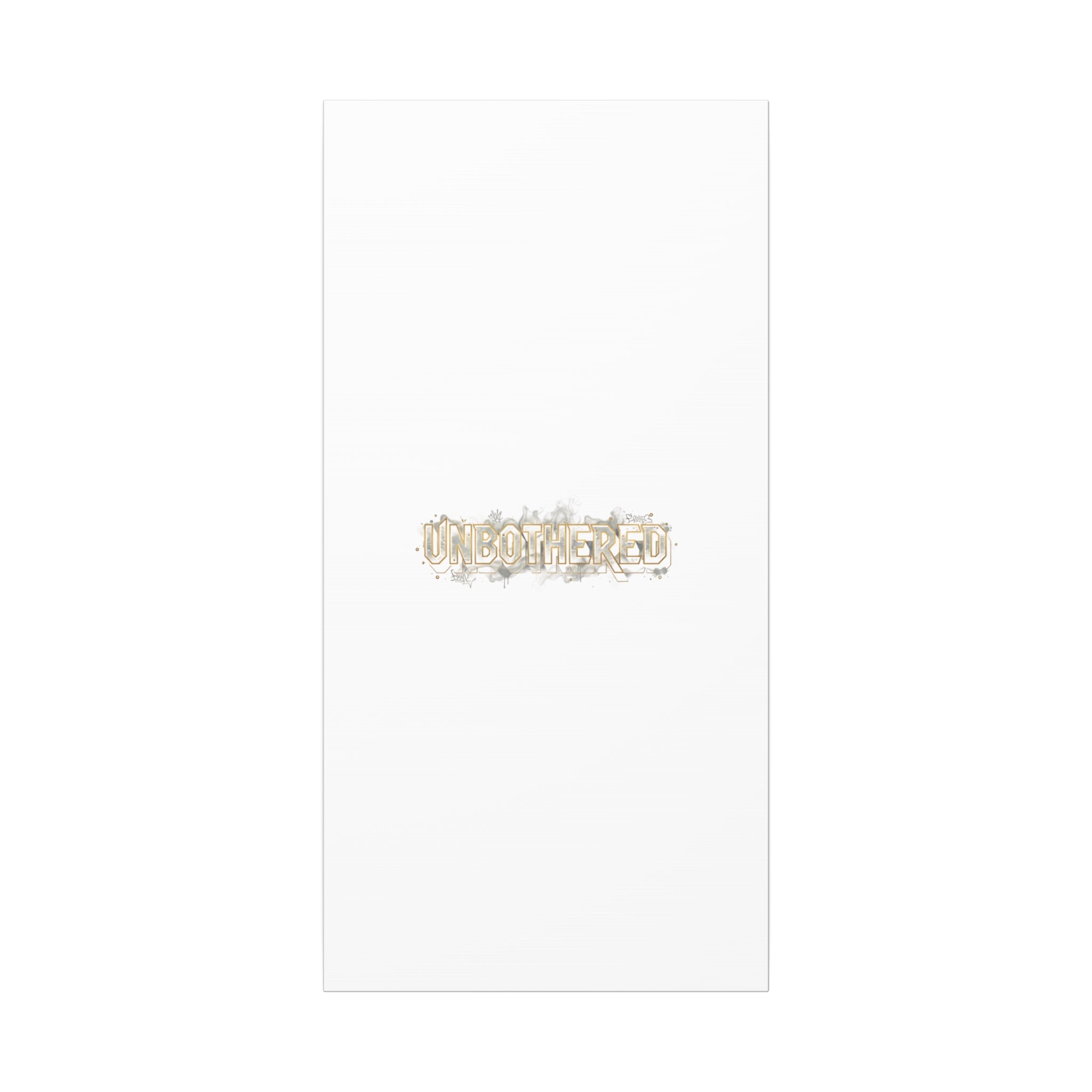 Unbothered Typography Canvas | Cost of Living Humor, BrokeLife Poster