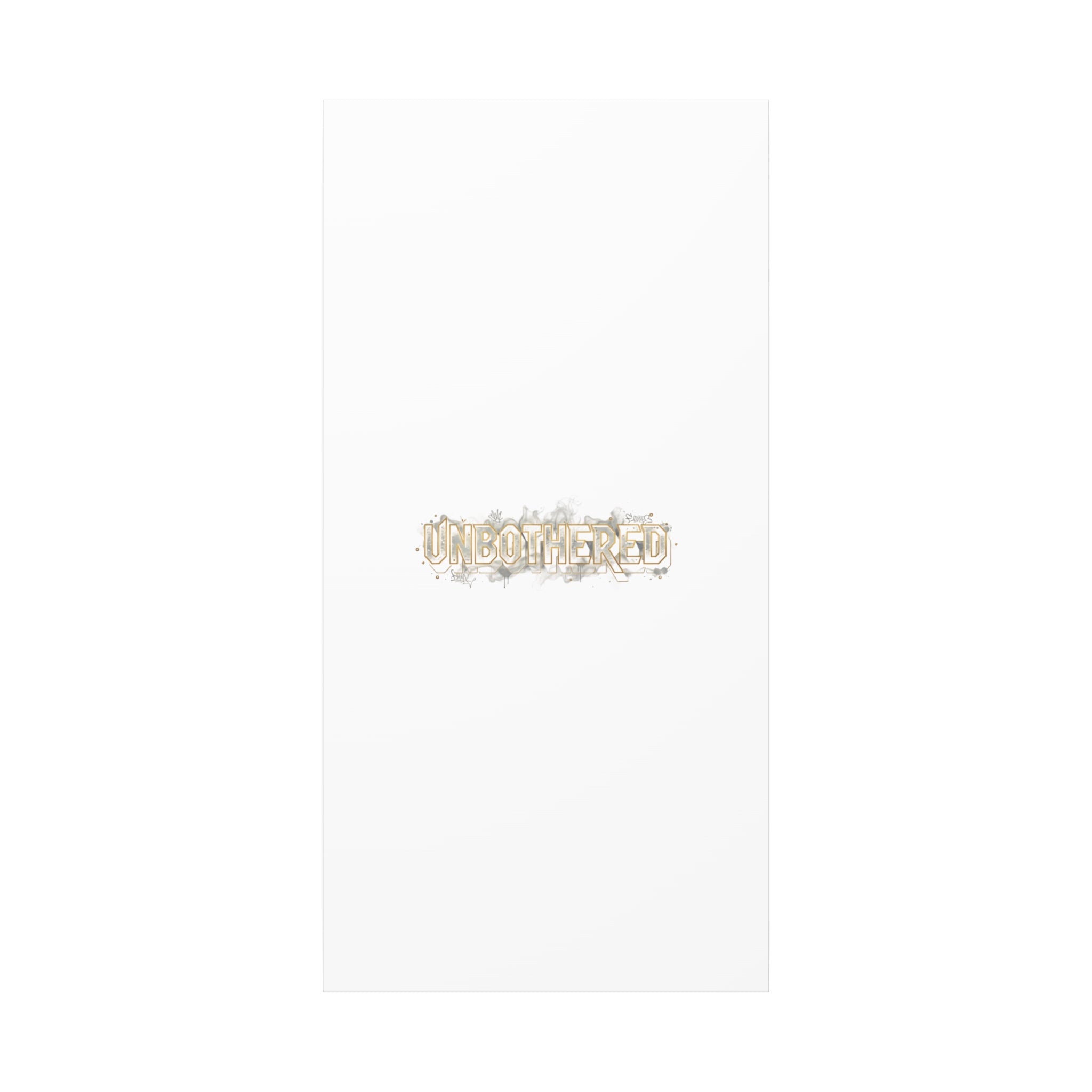 Unbothered Typography Canvas | Cost of Living Humor, BrokeLife Poster