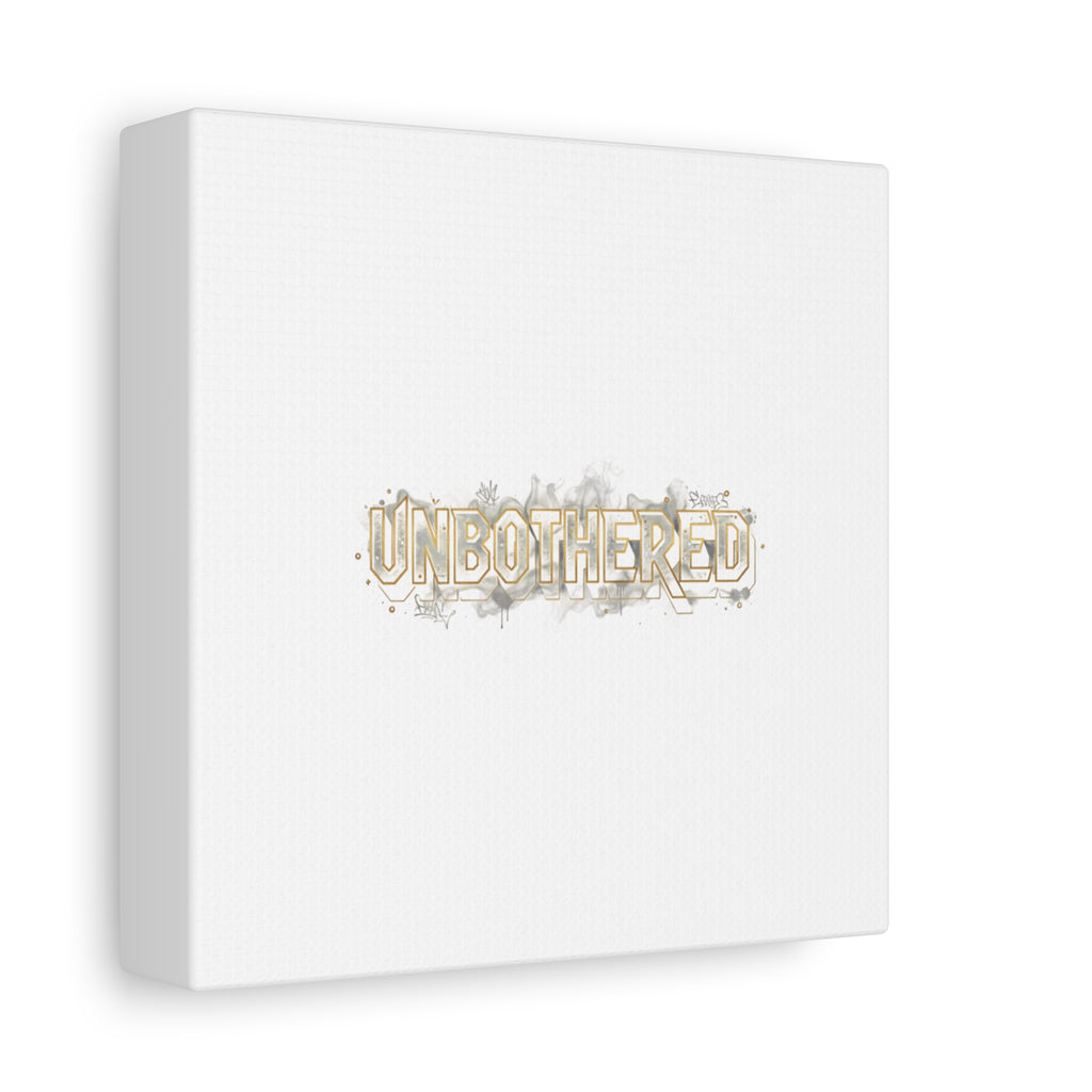 Unbothered Typography Canvas | Cost of Living Humor, BrokeLife Poster