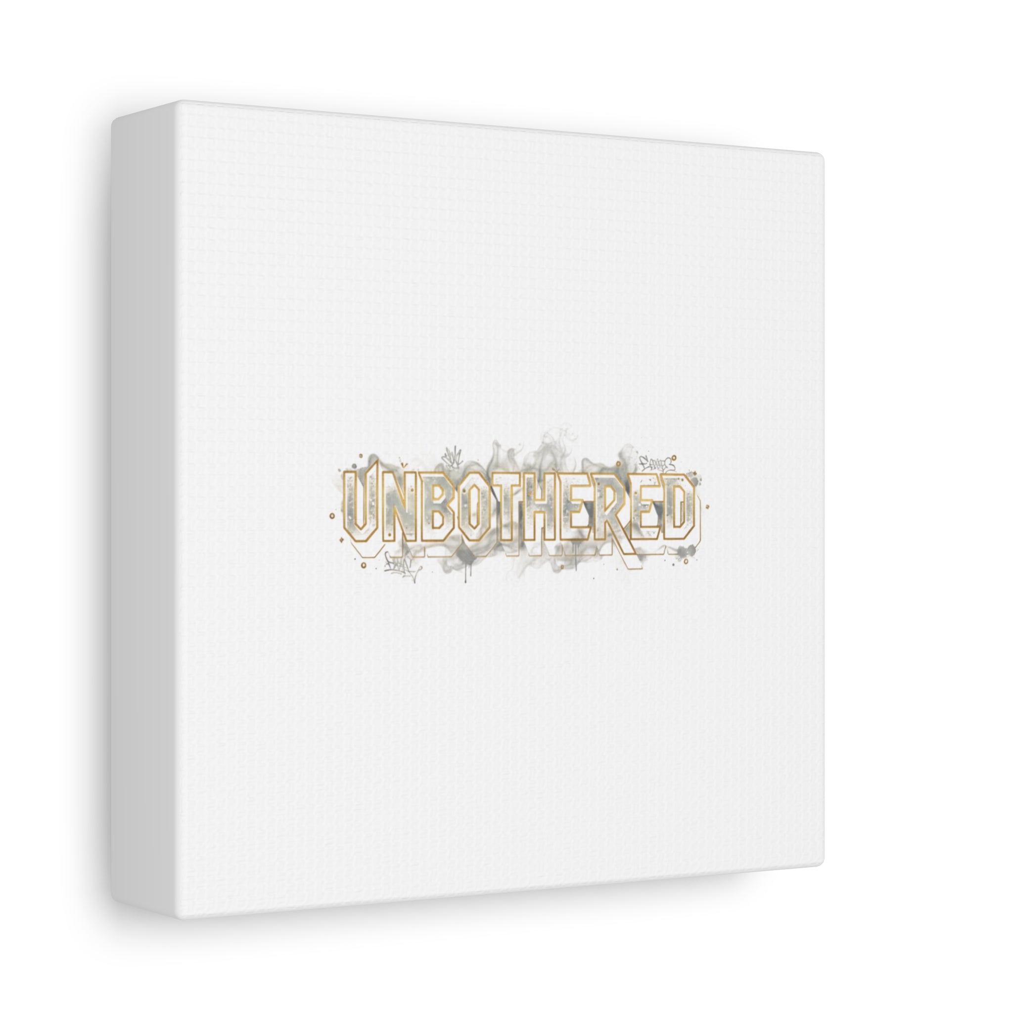 Unbothered Typography Canvas | Cost of Living Humor, BrokeLife Poster