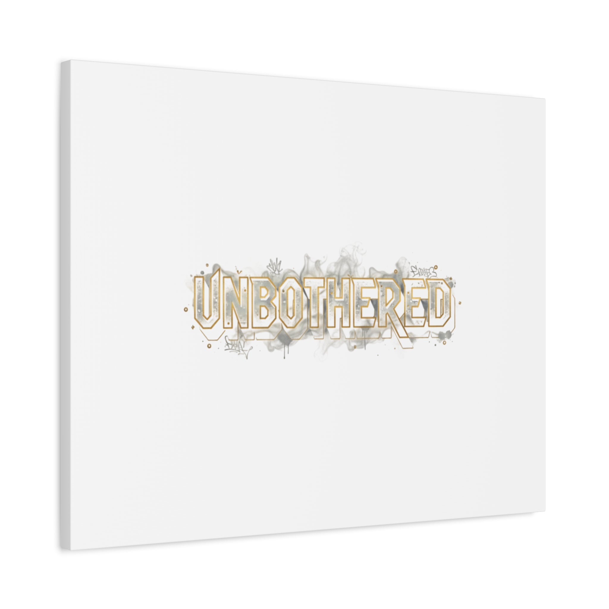Unbothered Typography Canvas | Cost of Living Humor, BrokeLife Poster