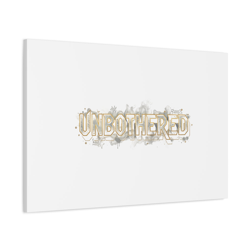 Unbothered Typography Canvas | Cost of Living Humor, BrokeLife Poster