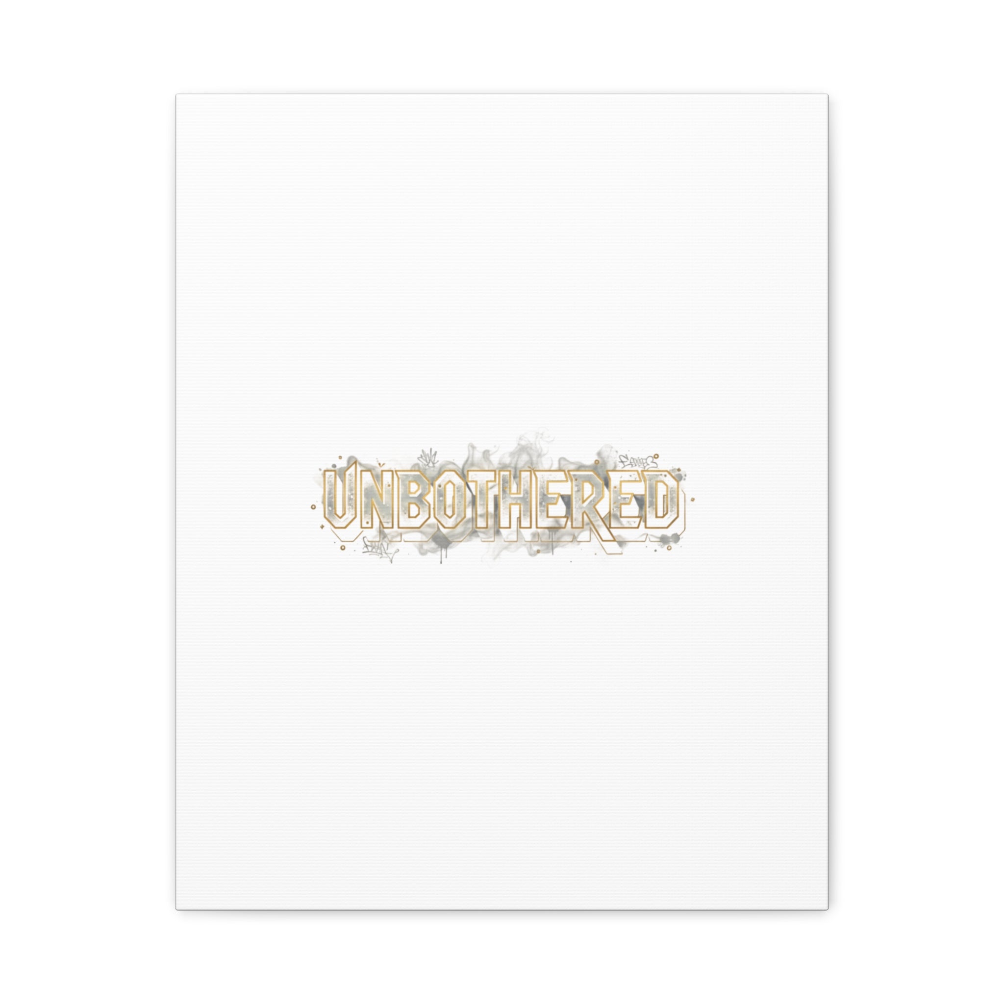 Unbothered Typography Canvas | Cost of Living Humor, BrokeLife Poster