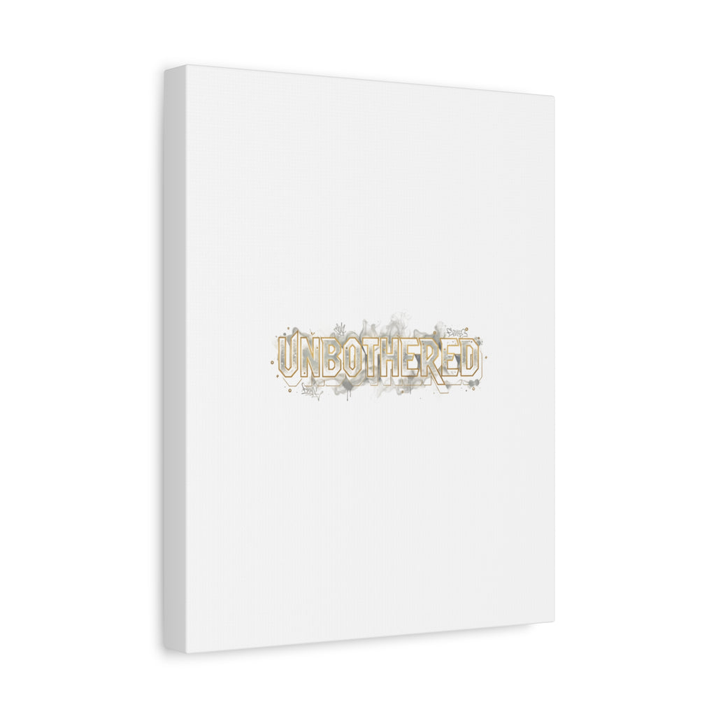Unbothered Typography Canvas | Cost of Living Humor, BrokeLife Poster
