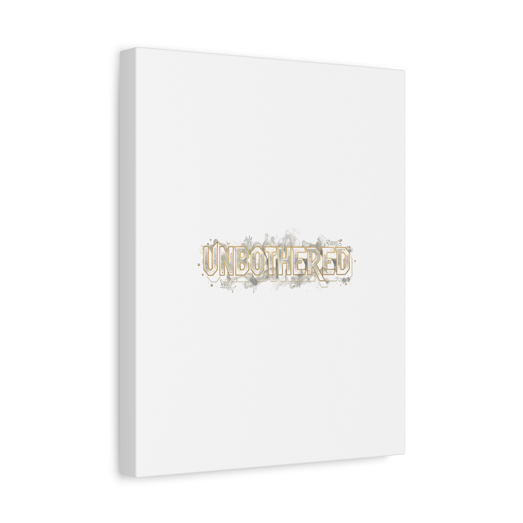 Unbothered Typography Canvas | Cost of Living Humor, BrokeLife Poster