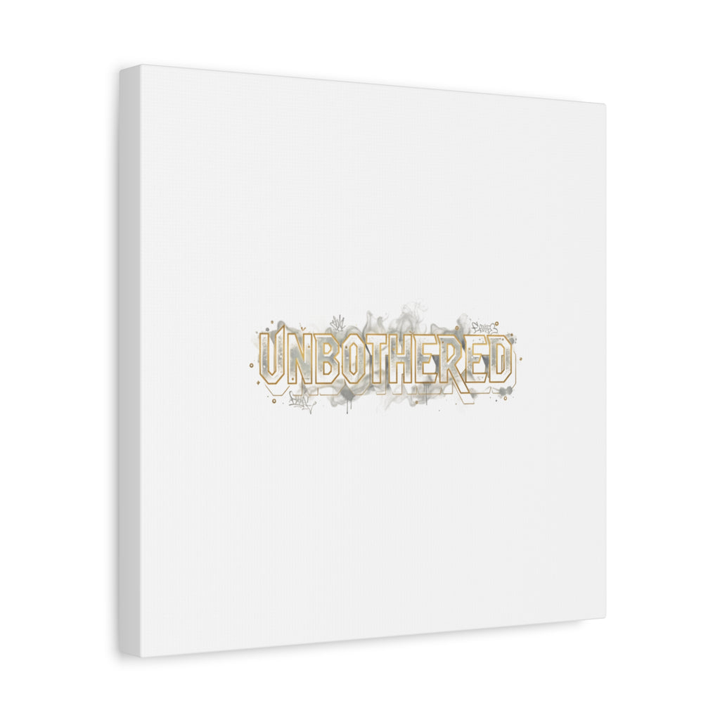 Unbothered Typography Canvas | Cost of Living Humor, BrokeLife Poster