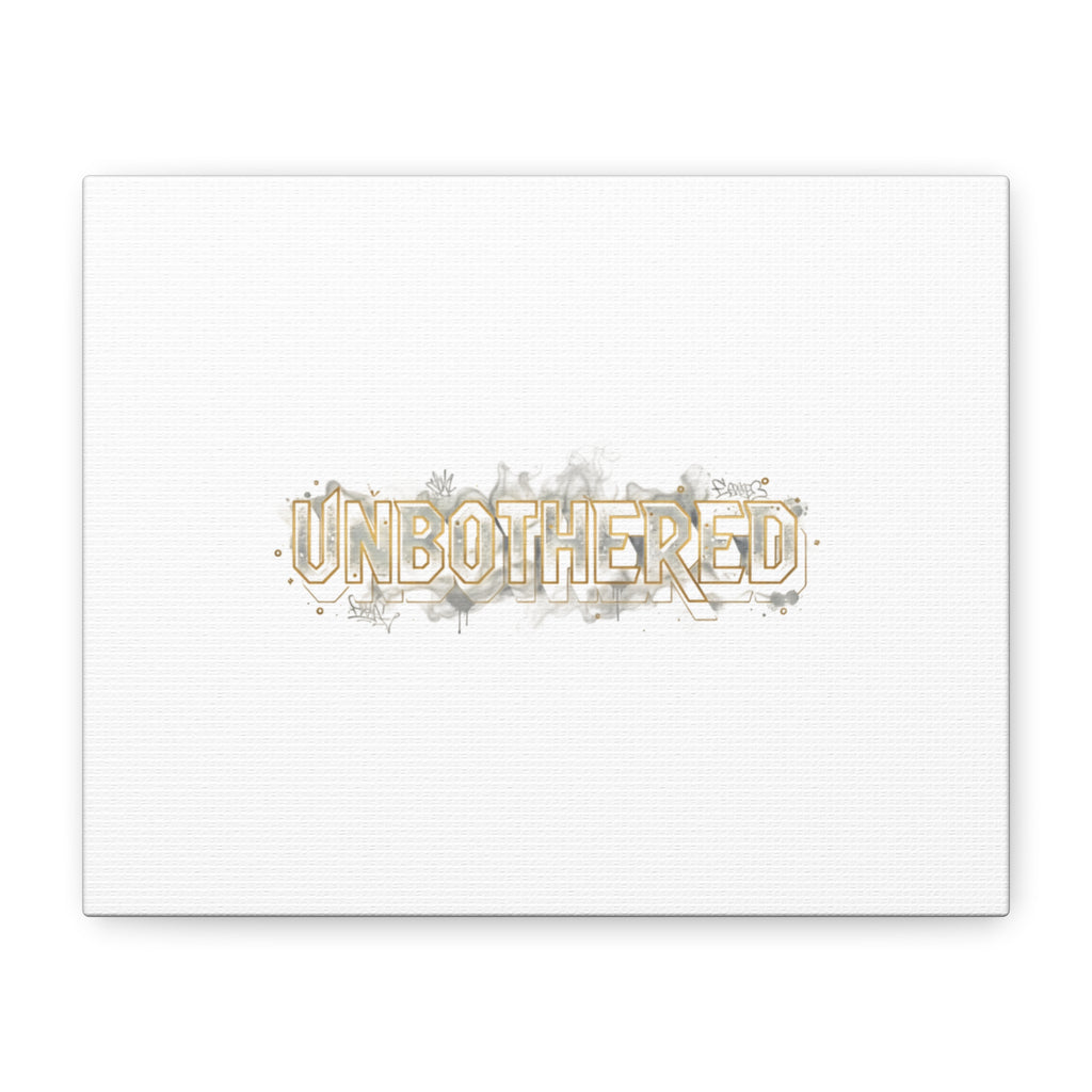 Unbothered Typography Canvas | Cost of Living Humor, BrokeLife Poster