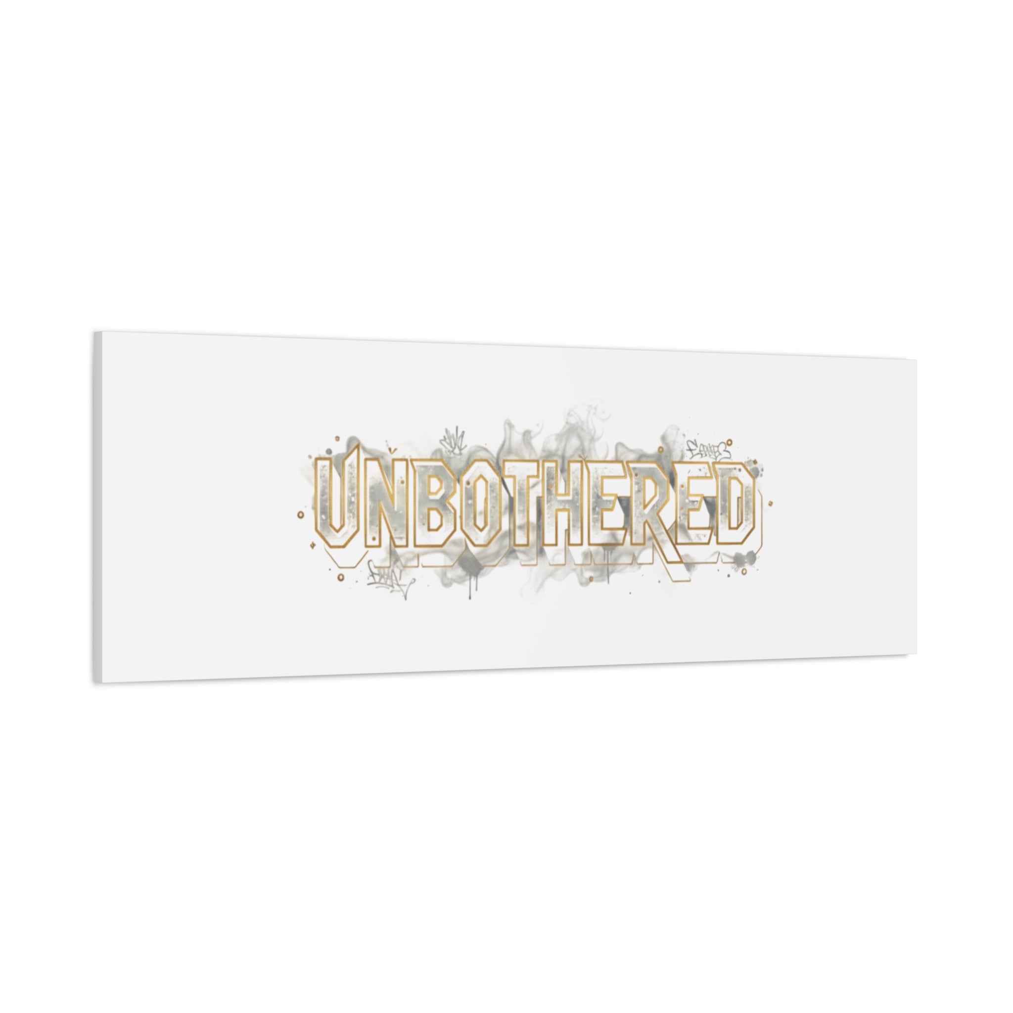 Unbothered Typography Canvas | Cost of Living Humor, BrokeLife Poster