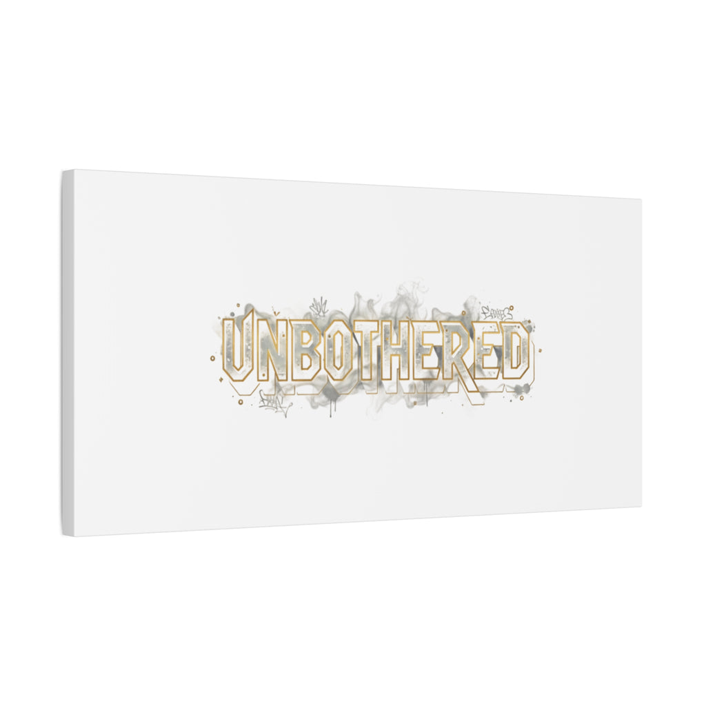 Unbothered Typography Canvas | Cost of Living Humor, BrokeLife Poster